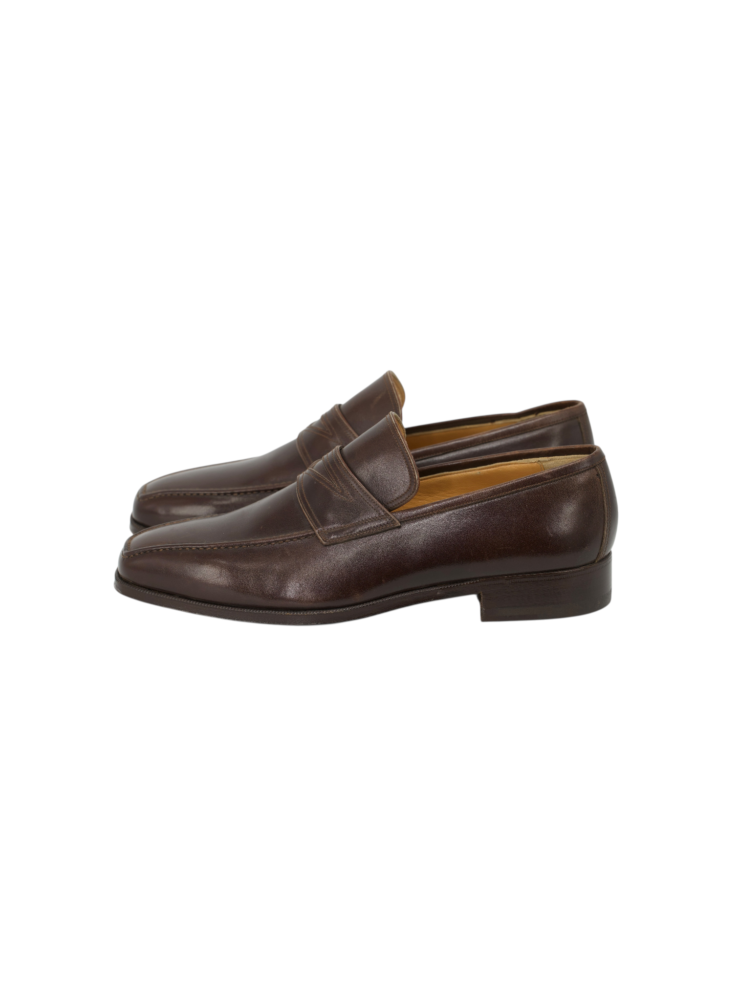 Doriani Dark Brown Leather Penny Loafer