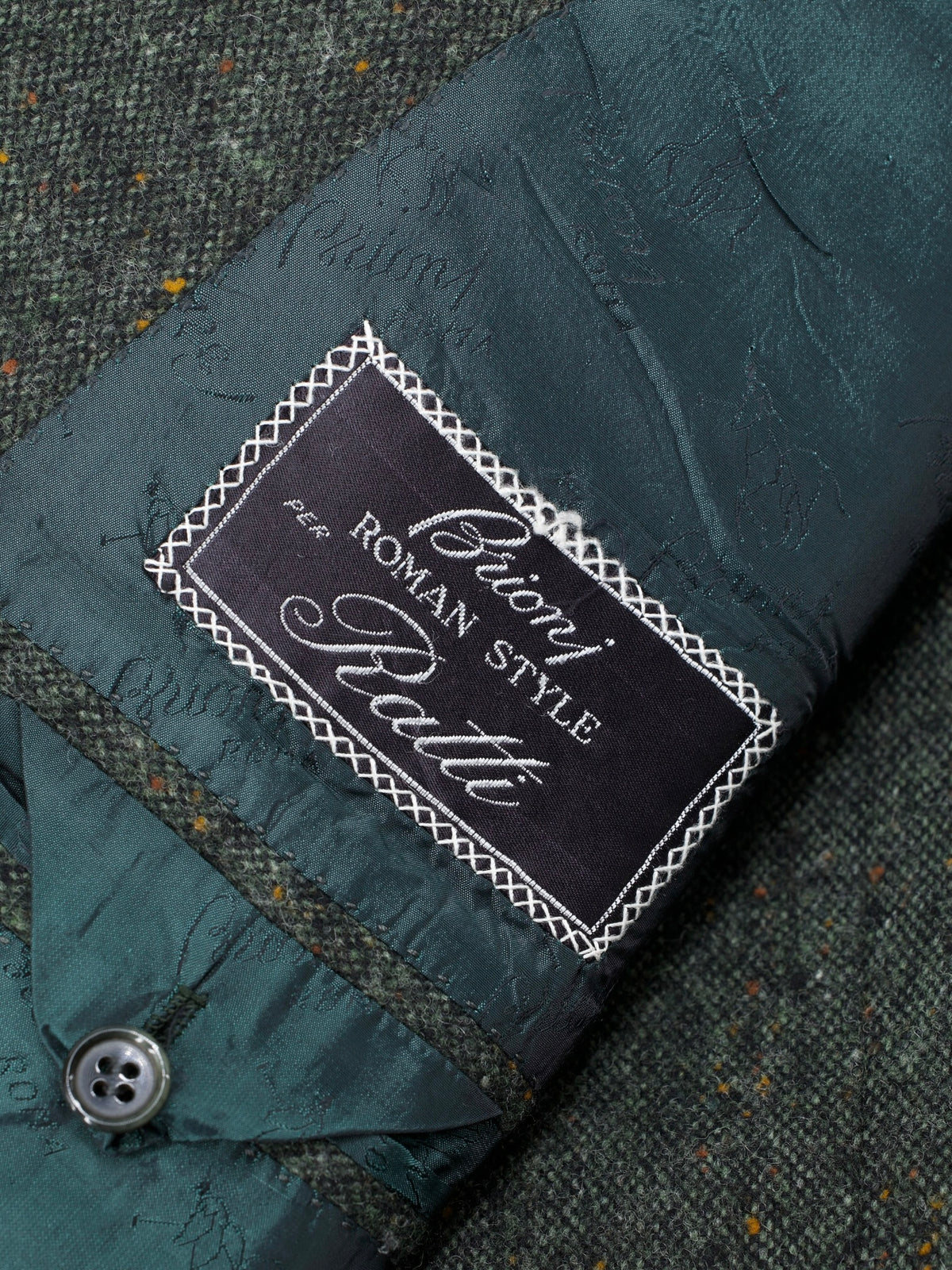 Brioni Dark Green Vintage Donegal-Tweed Shooting Suit