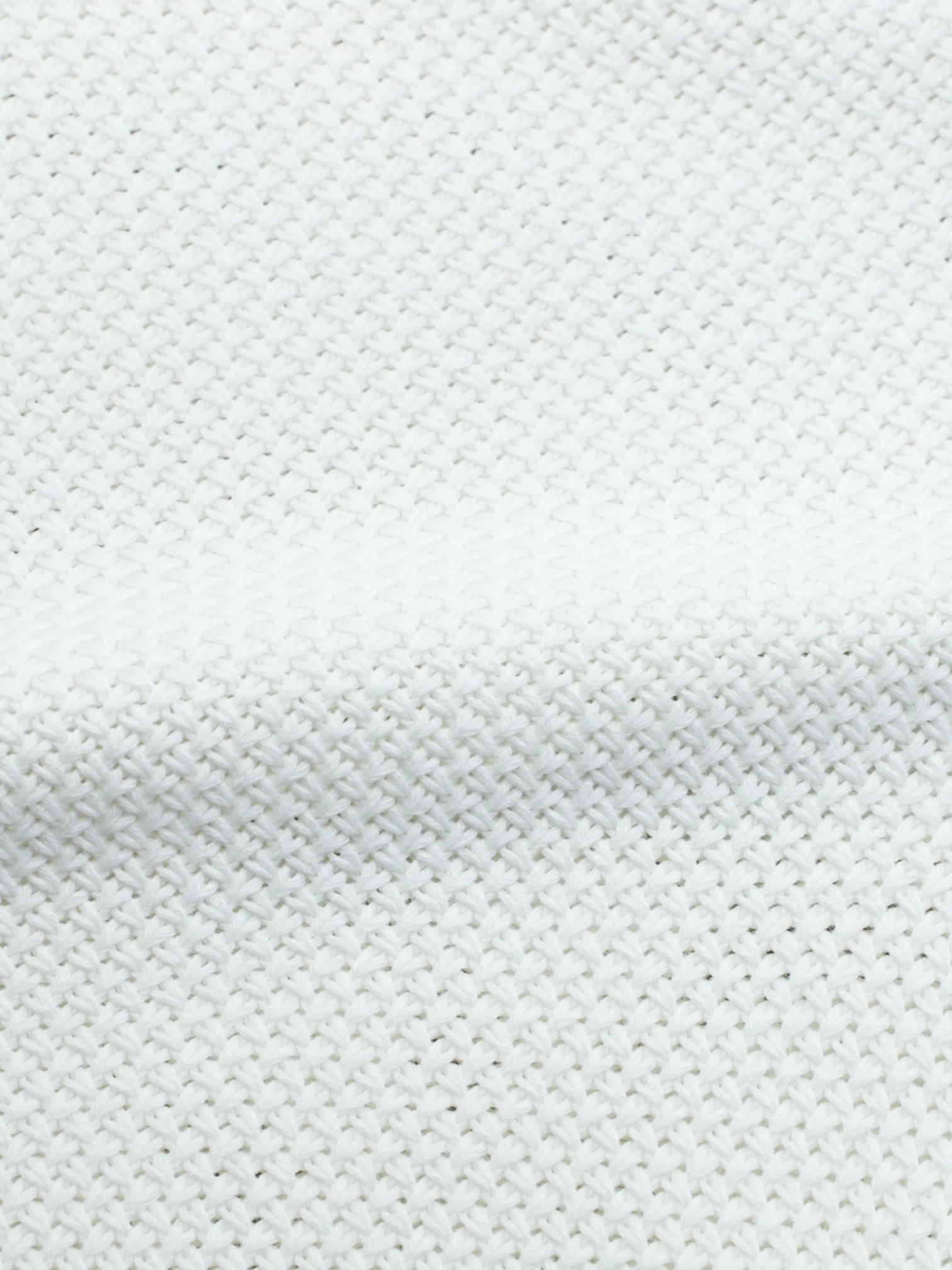 Fioroni White Cotton & Silk Tricot "The Talented Mr. Ripley" Polo