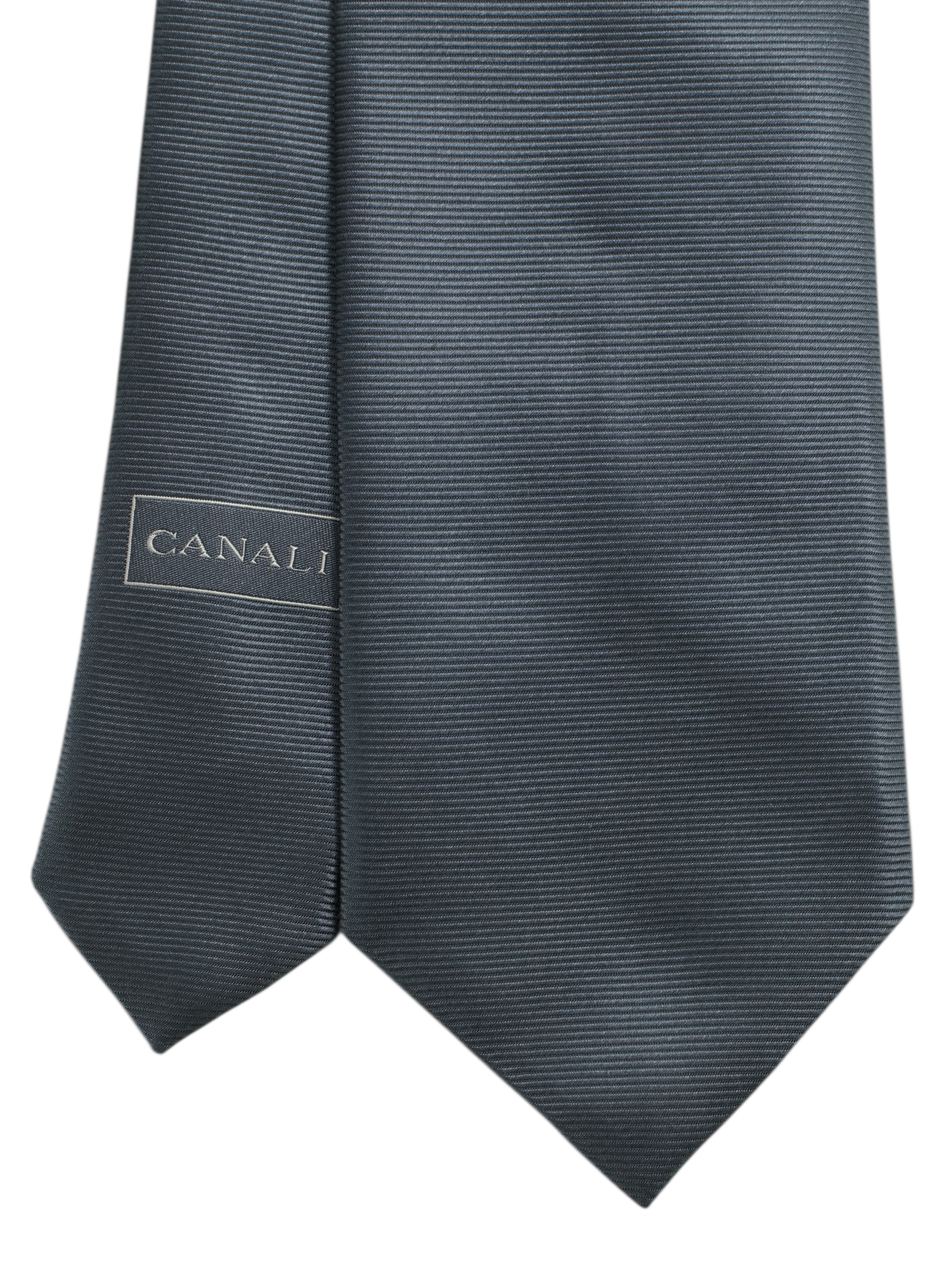 Canali Warm Taupe Silk Horizontal Weave Tie