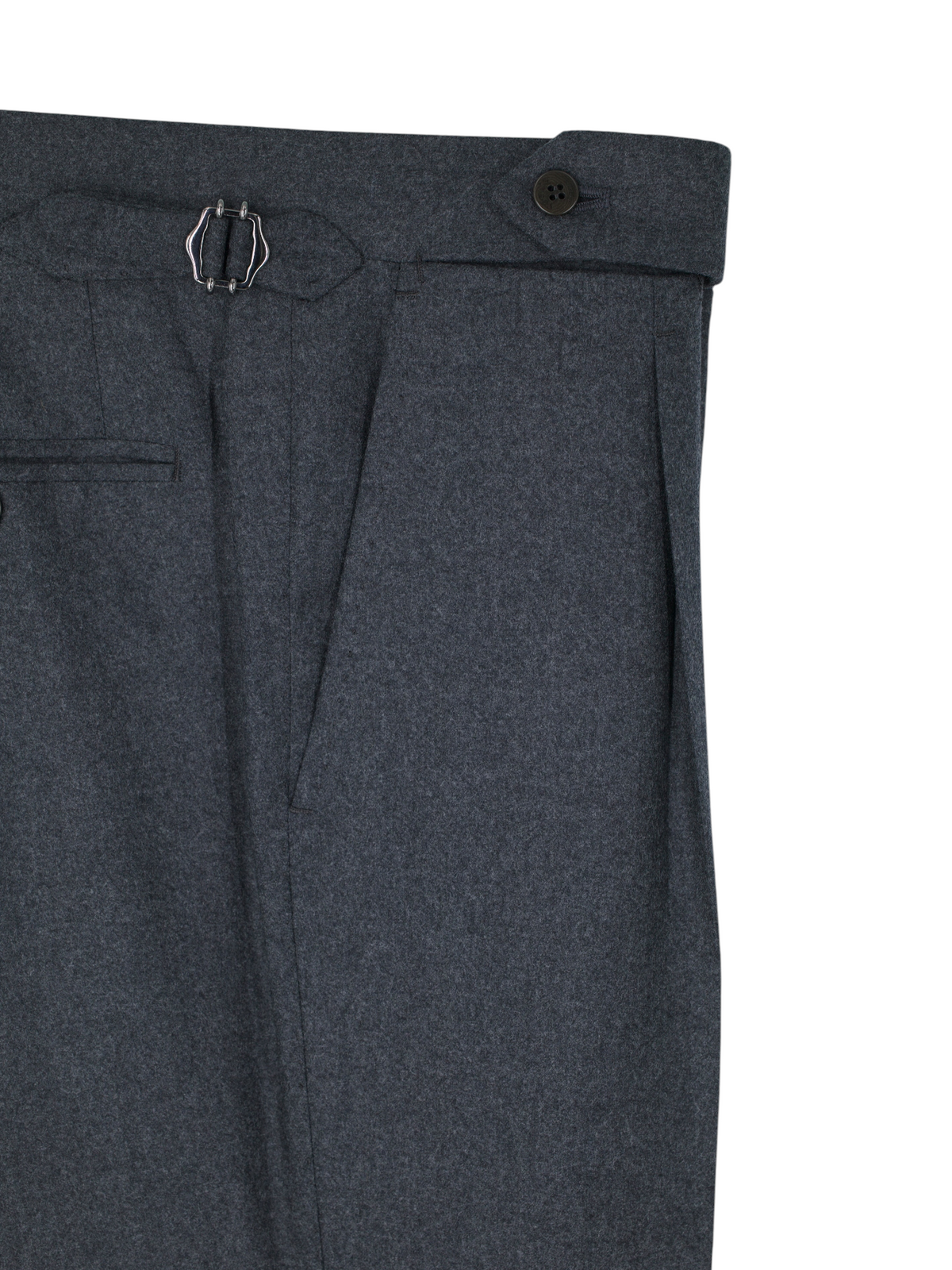 Sartoria Voglio Grey Scabal Wool-Flannel Sartorial Trousers