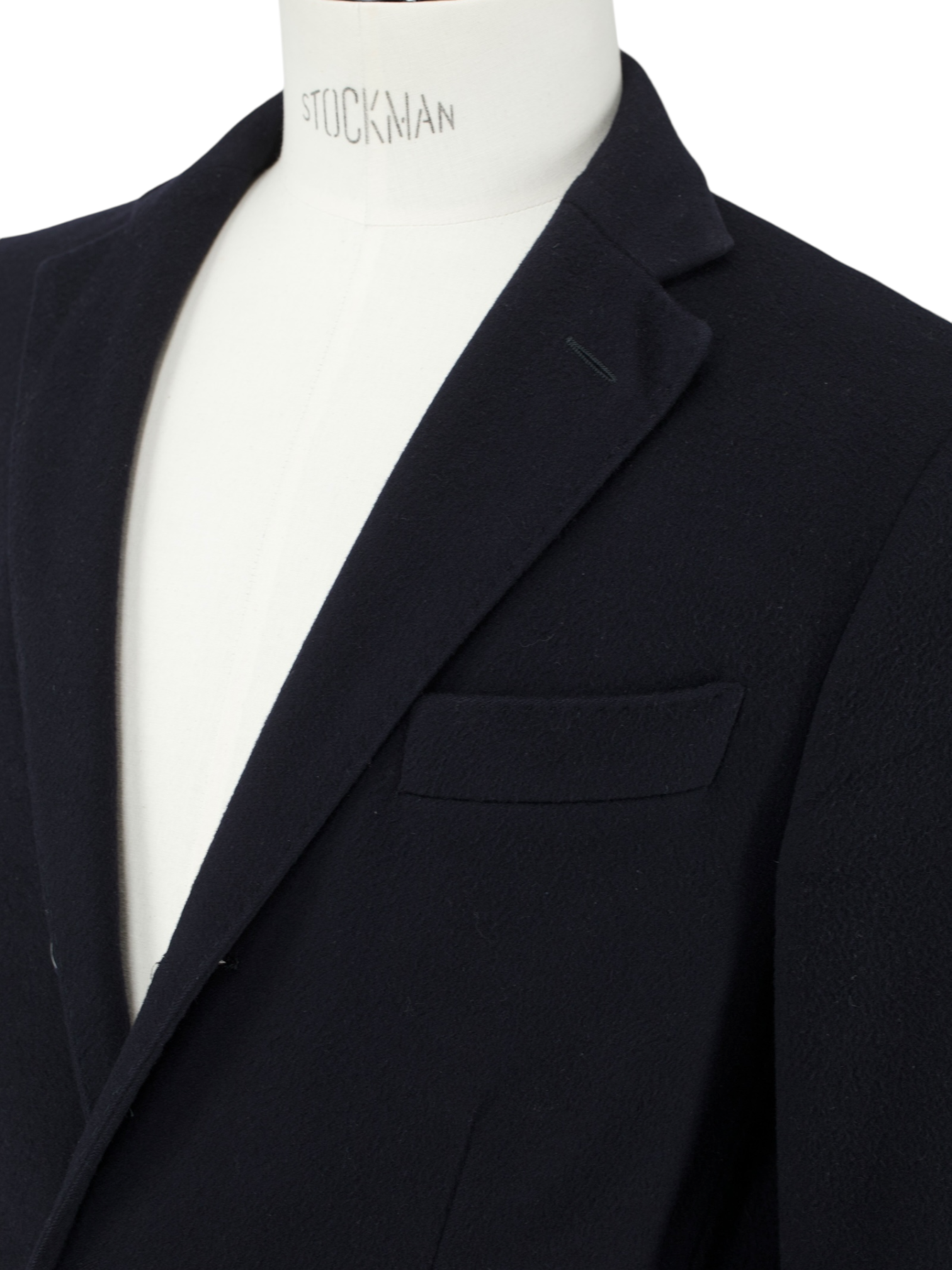 Corneliani Navy Brushed-Wool Classic Overcoat