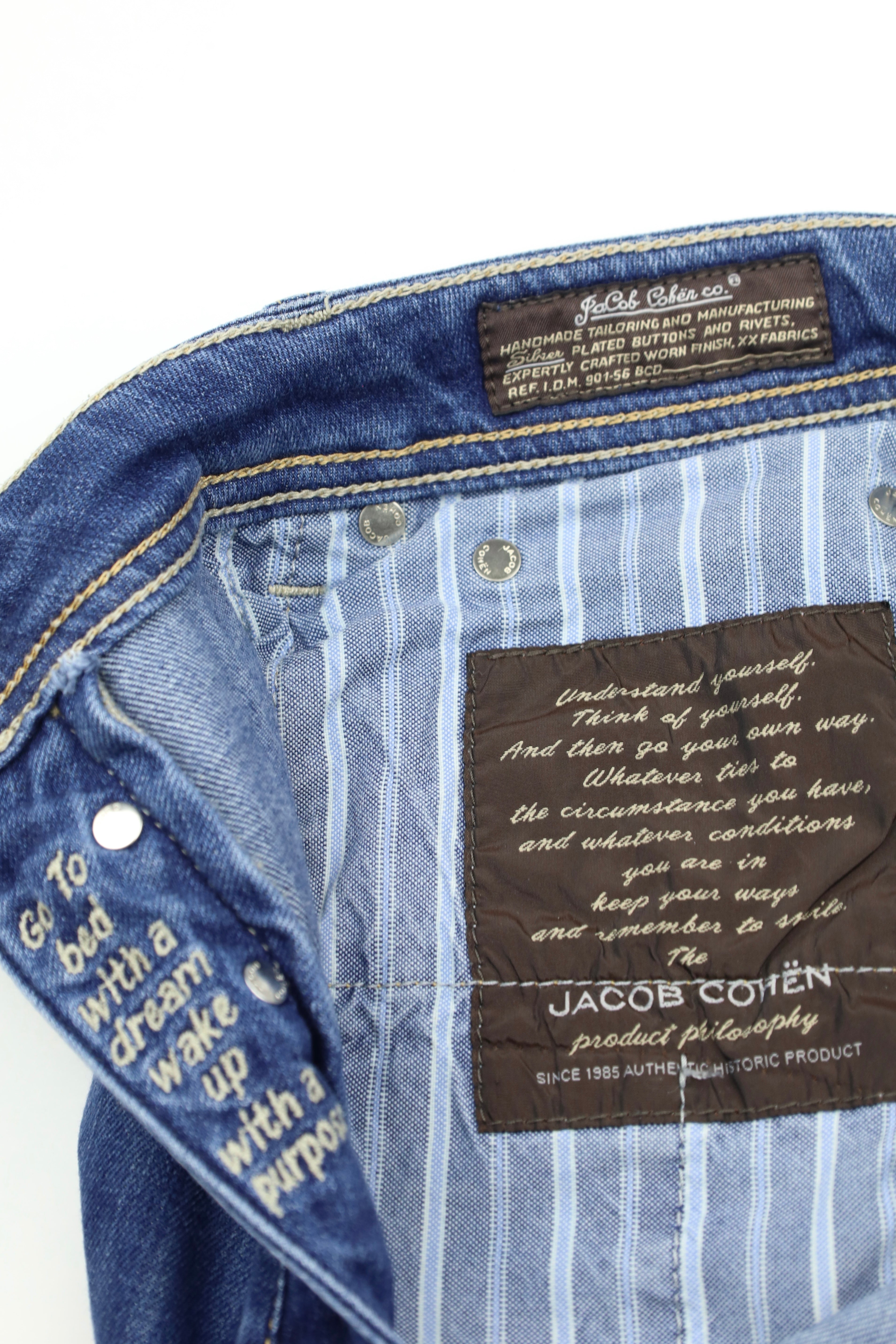 Jacob Cohen Denim Blue Cotton & Elastane 688 Jeans