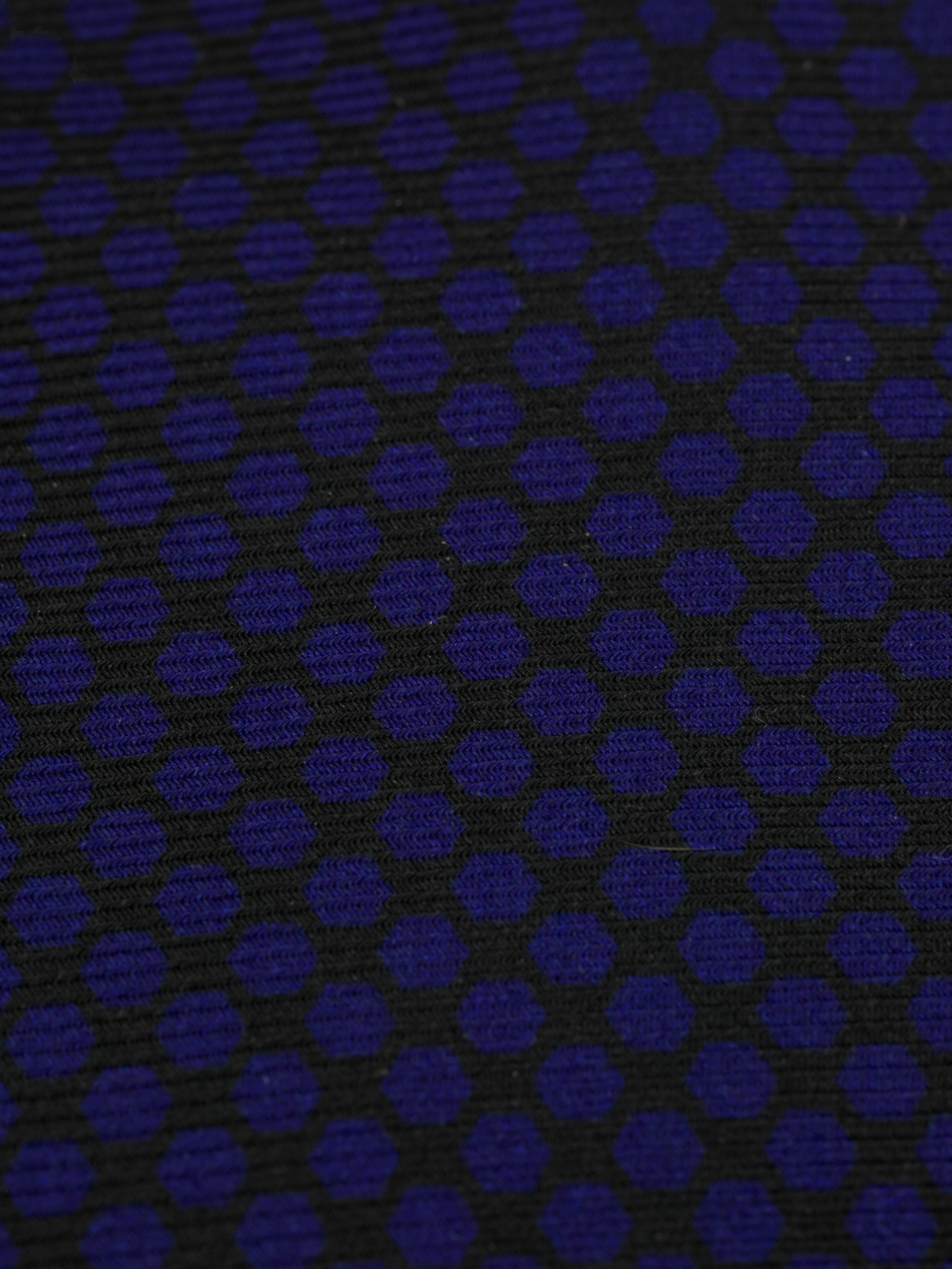 Kiton 5-Fold Navy Silk Diamond Pattern Tie