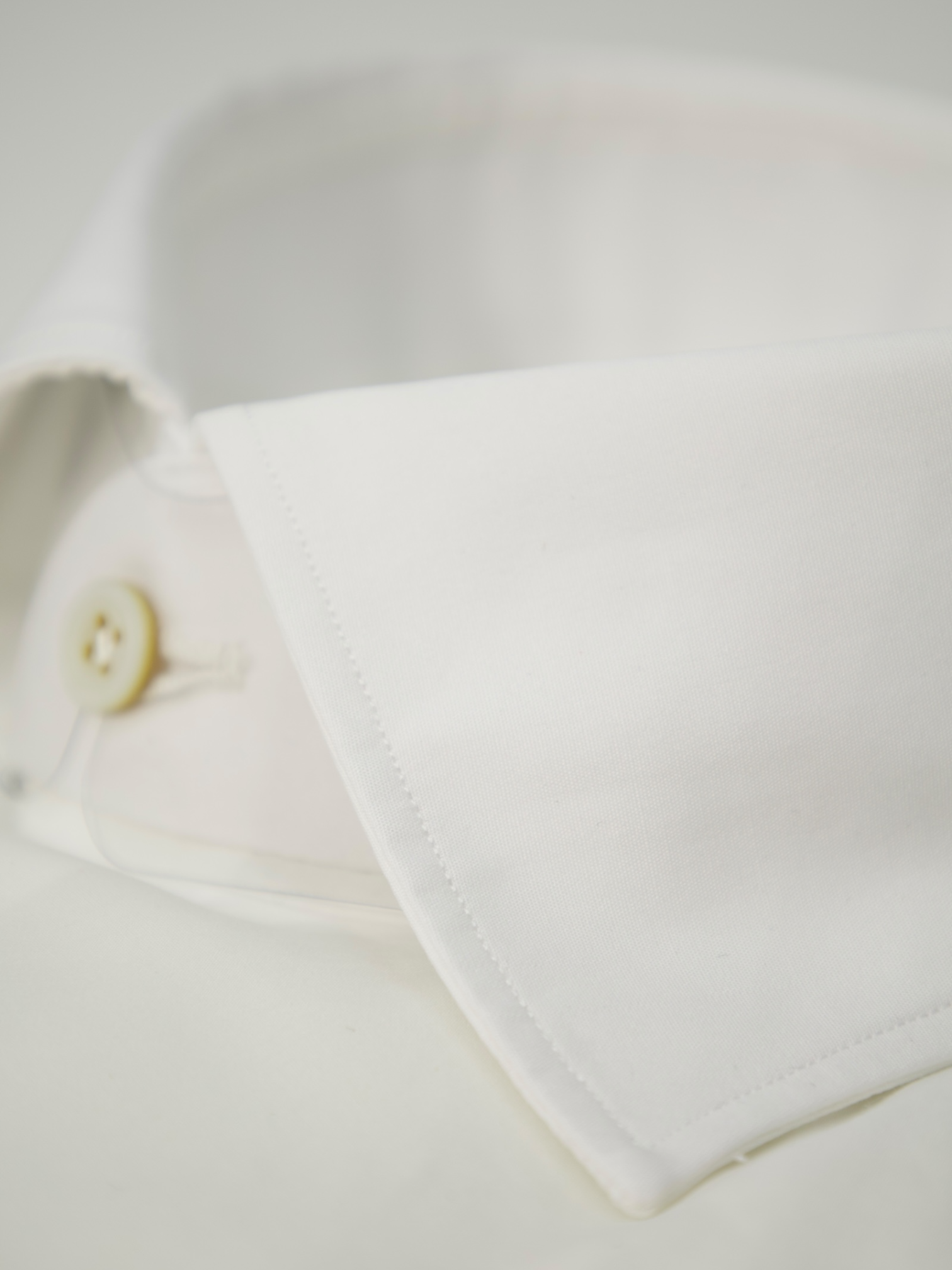 Kiton White Poplin French Cuff Shirt