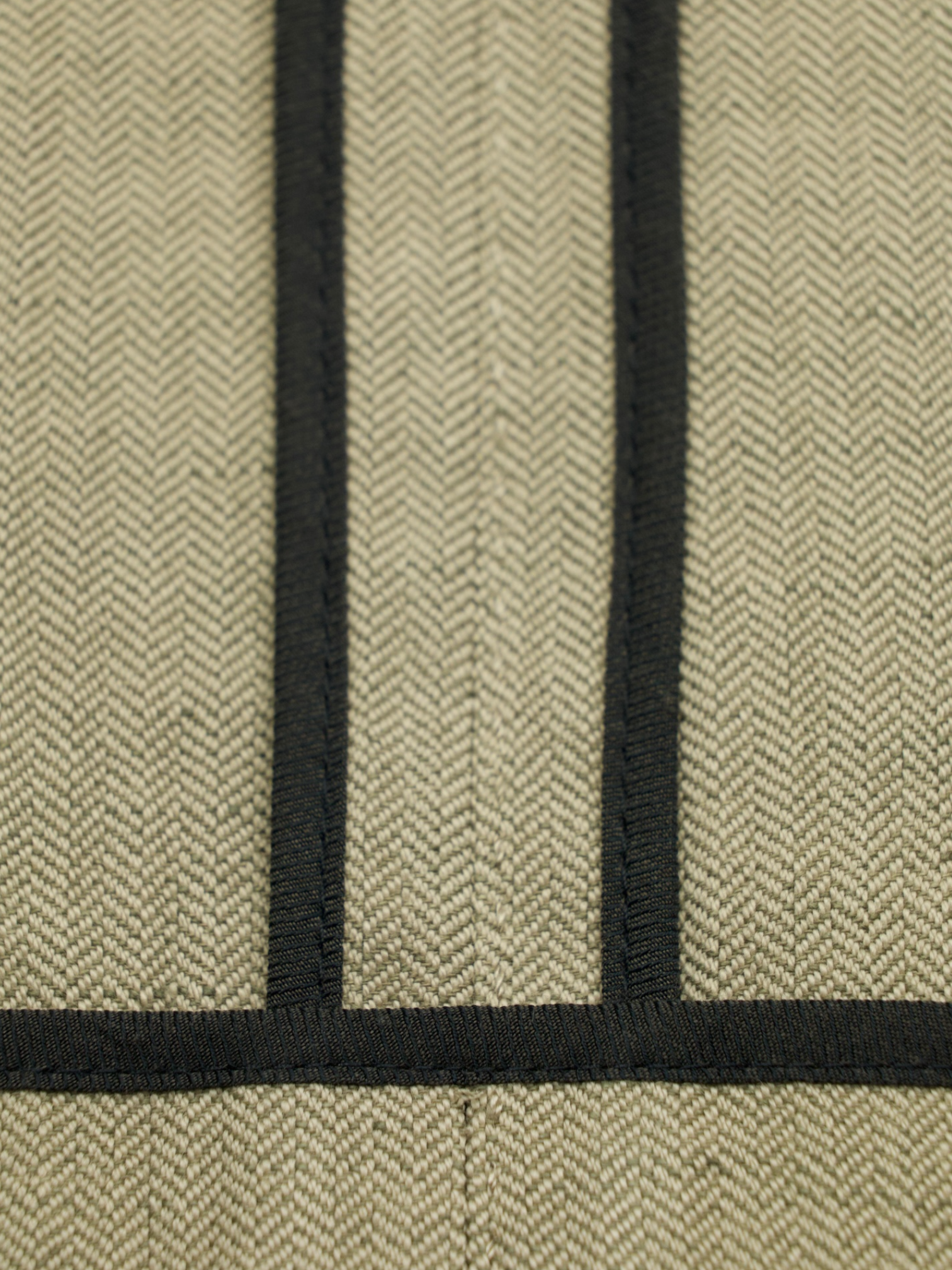 Ermenegildo Zegna Beige Cotton & Linen Herringbone Jacket