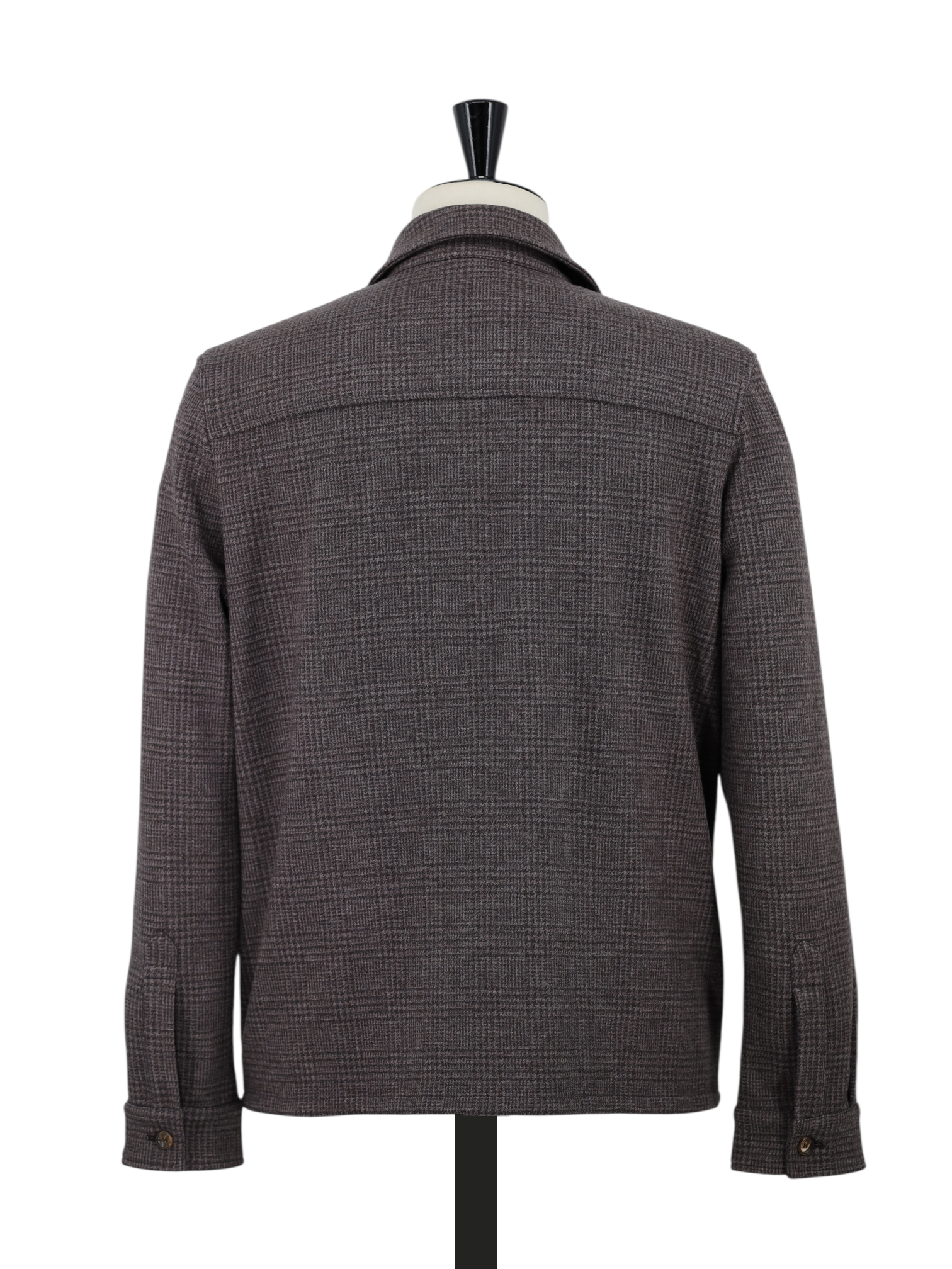 Marco Pescarolo Brown Wool & Cashmere Prince of Wales Blouson Jacket