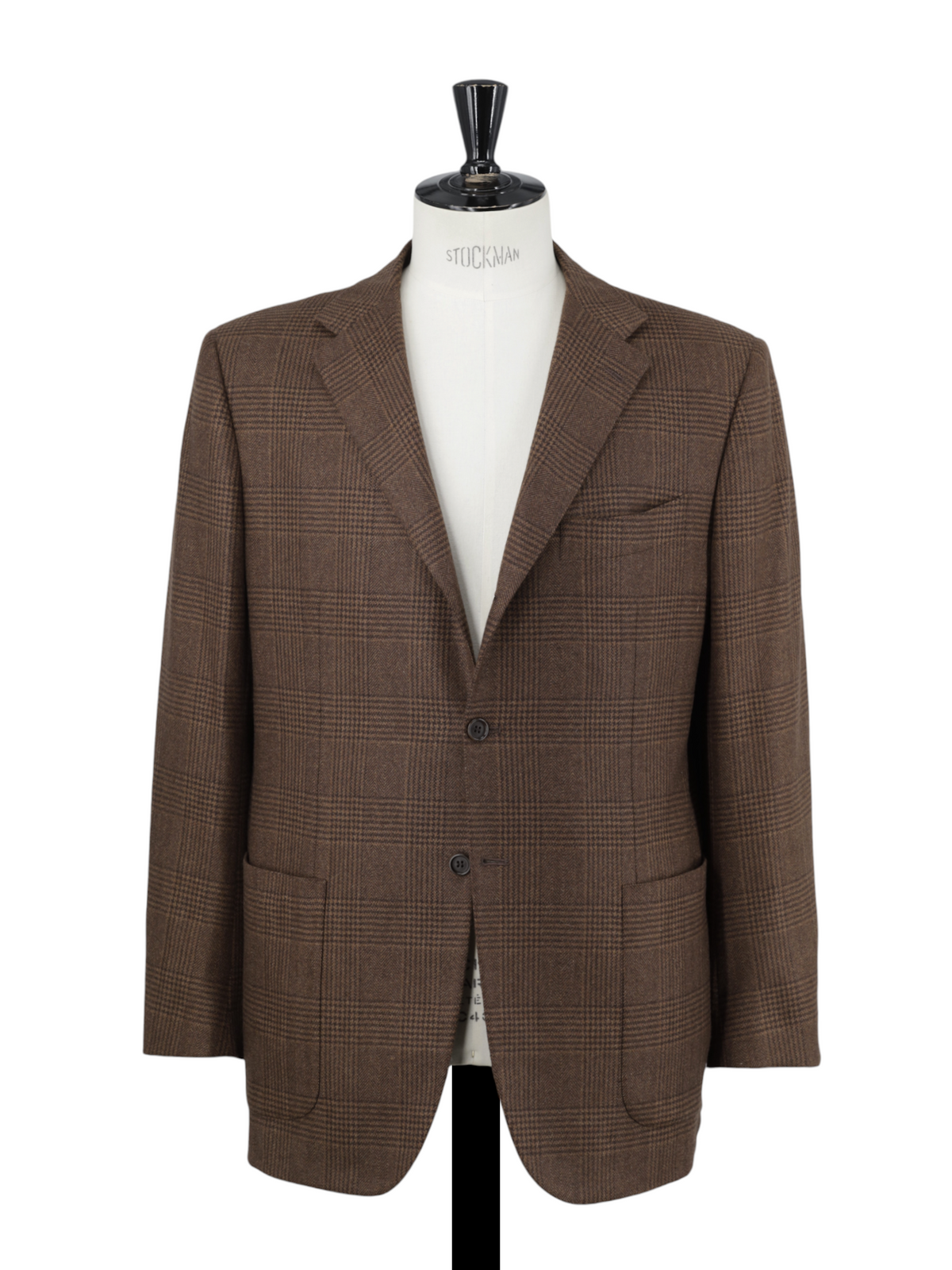 Kiton Brown Pure Plushy-Cashmere Prince of Wales Winter Suit