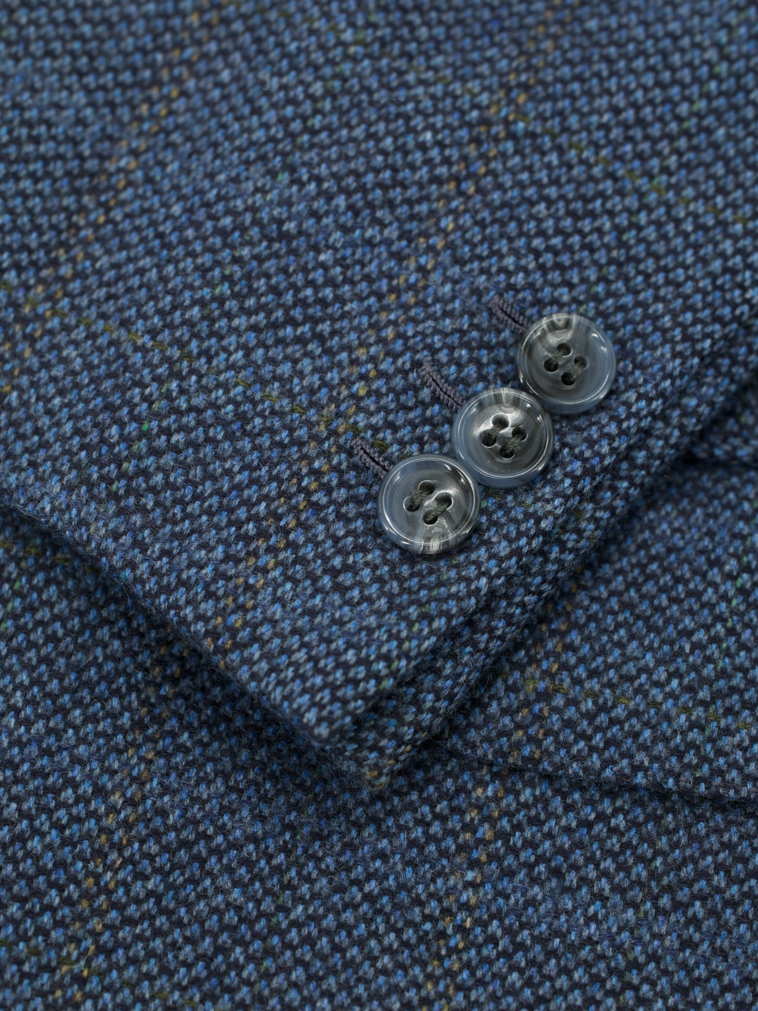 Brioni Blue & Brown Pure Cashmere Windowpane Parlamento Jacket