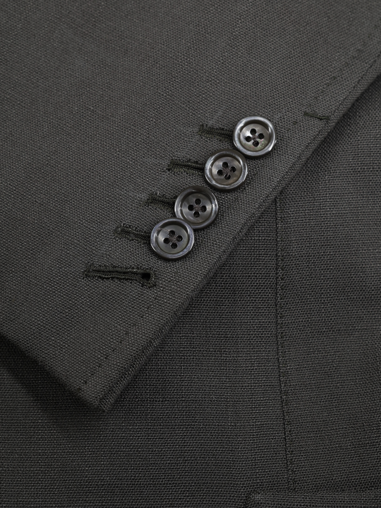 Tom Ford Taupe Green Unlined Viscose-Blend Shelton Jacket