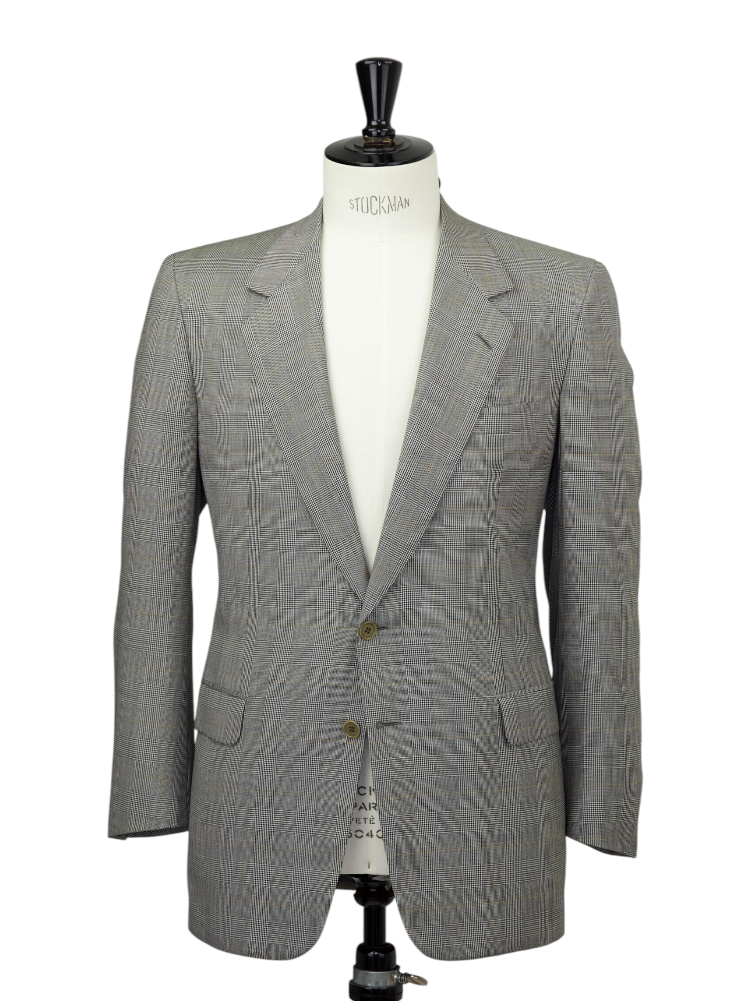Brioni Vintage Grey Wool Prince of Wales Check Suit