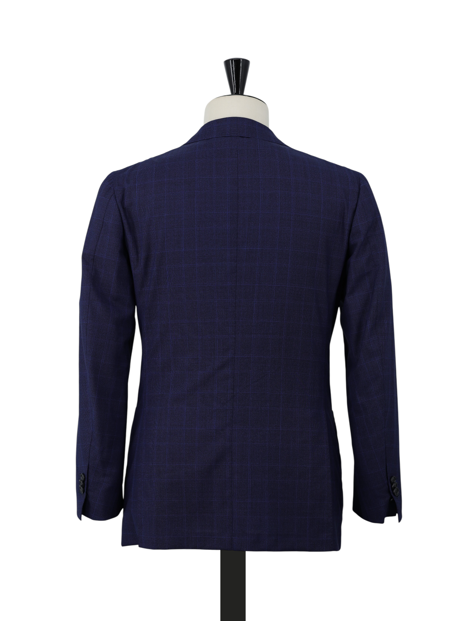 Cesare Attolini Navy & Royal Blue Super 130's Check Jacket