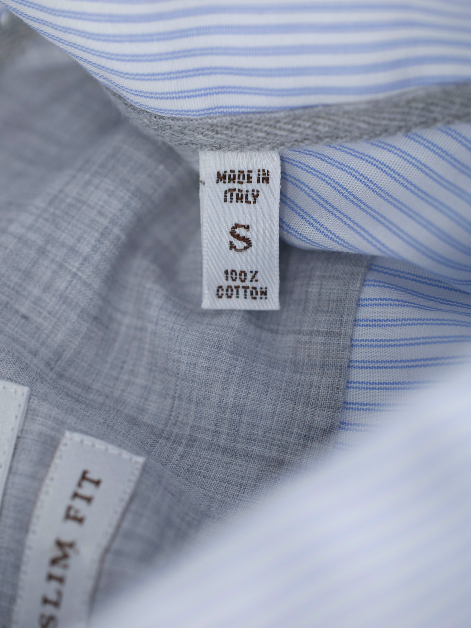 Brunello Cucinelli Light Blue Slim-Fit Pinstripe Button-Down Shirt