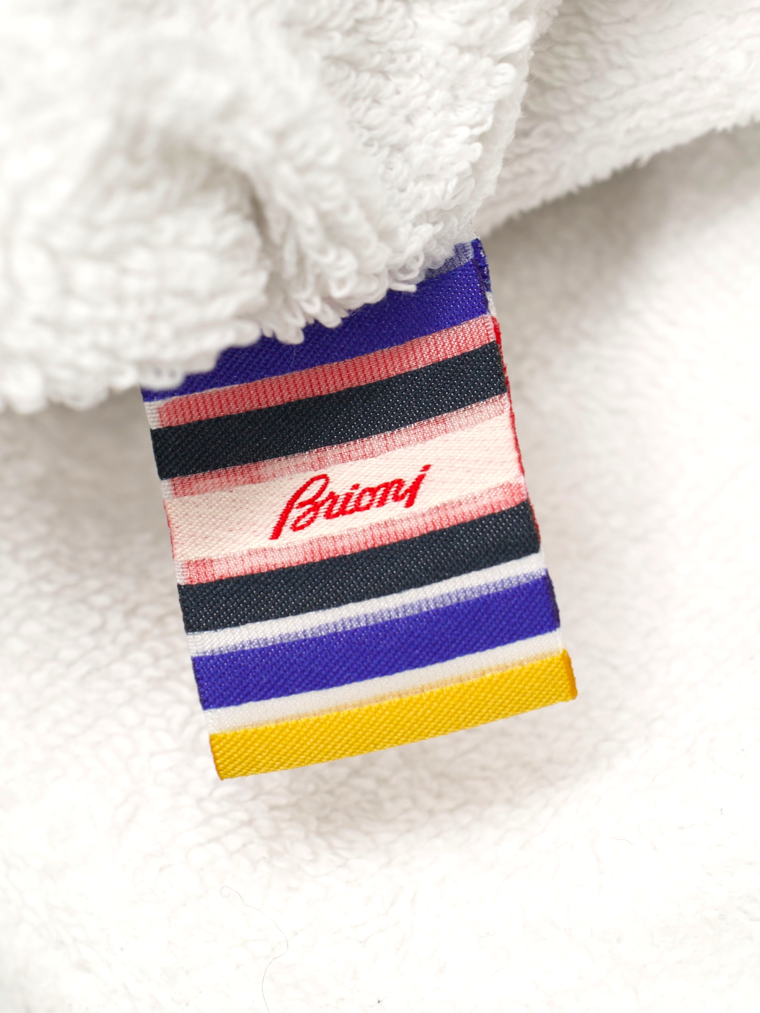 Brioni White Cotton Terry “5-Star Resort” Towelling Jacket