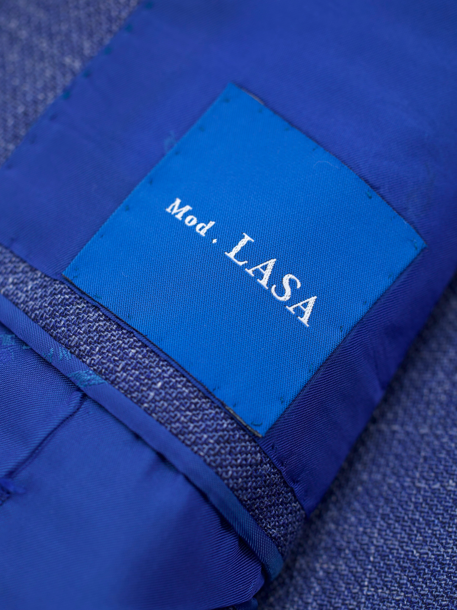 Kiton Blue Cashmere, Silk & Linen Hopsack "Lasa" Jacket