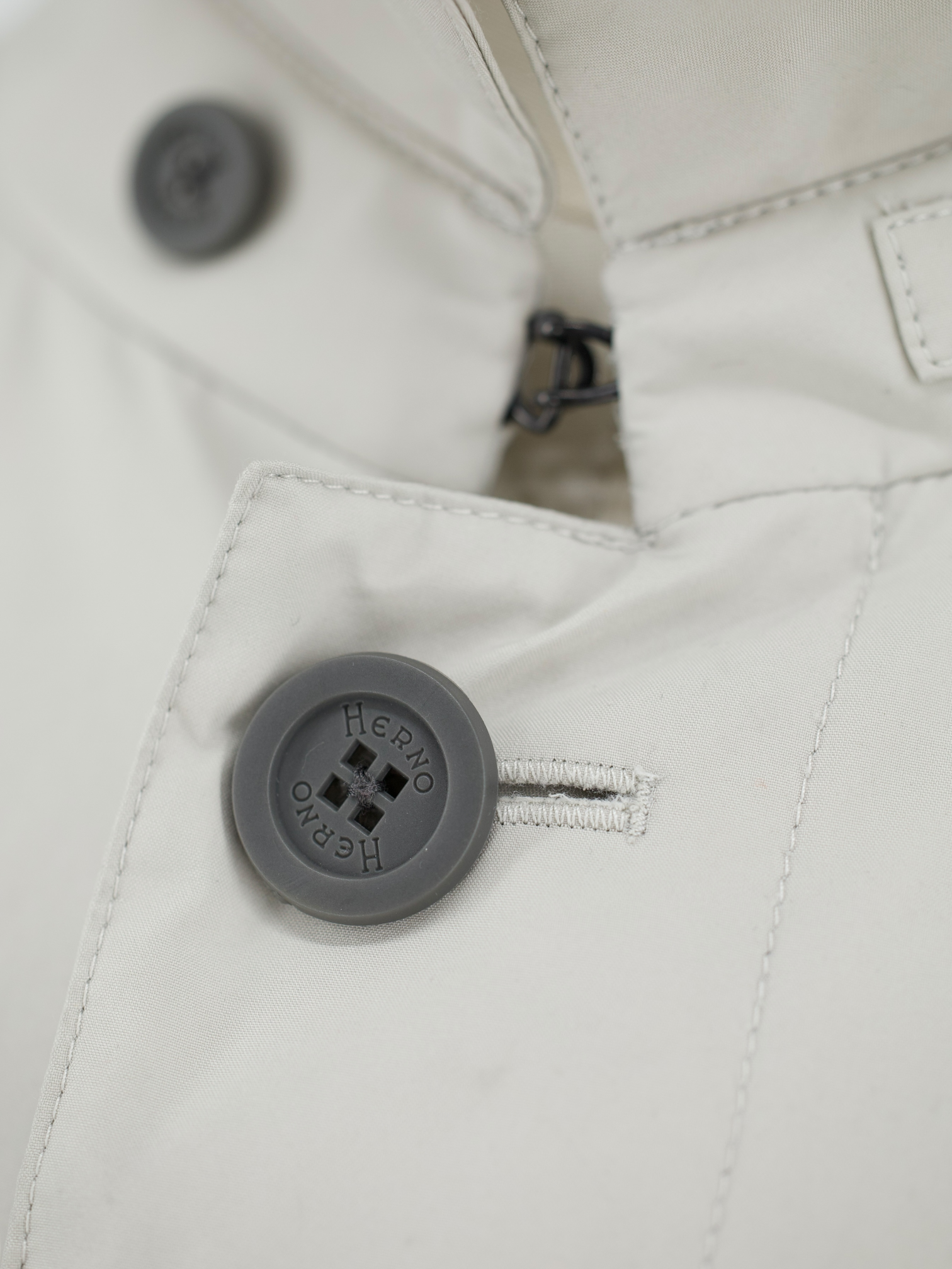 Herno Beige Laminar Gore-Tex Lightly-Padded Dover Carcoat