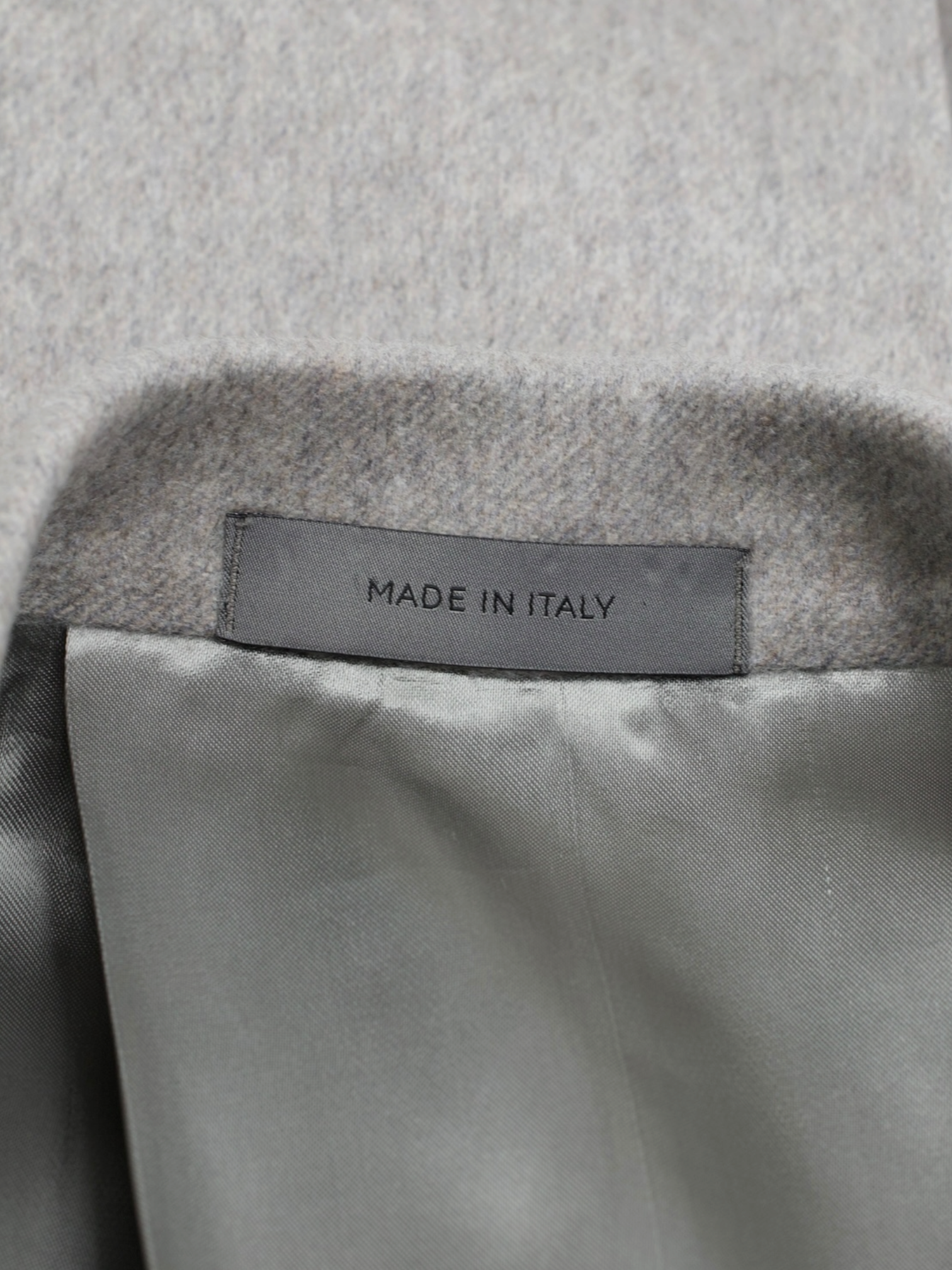 Corneliani Light Grey Pure-Cashmere Martingale-Belt Sartorial Overcoat