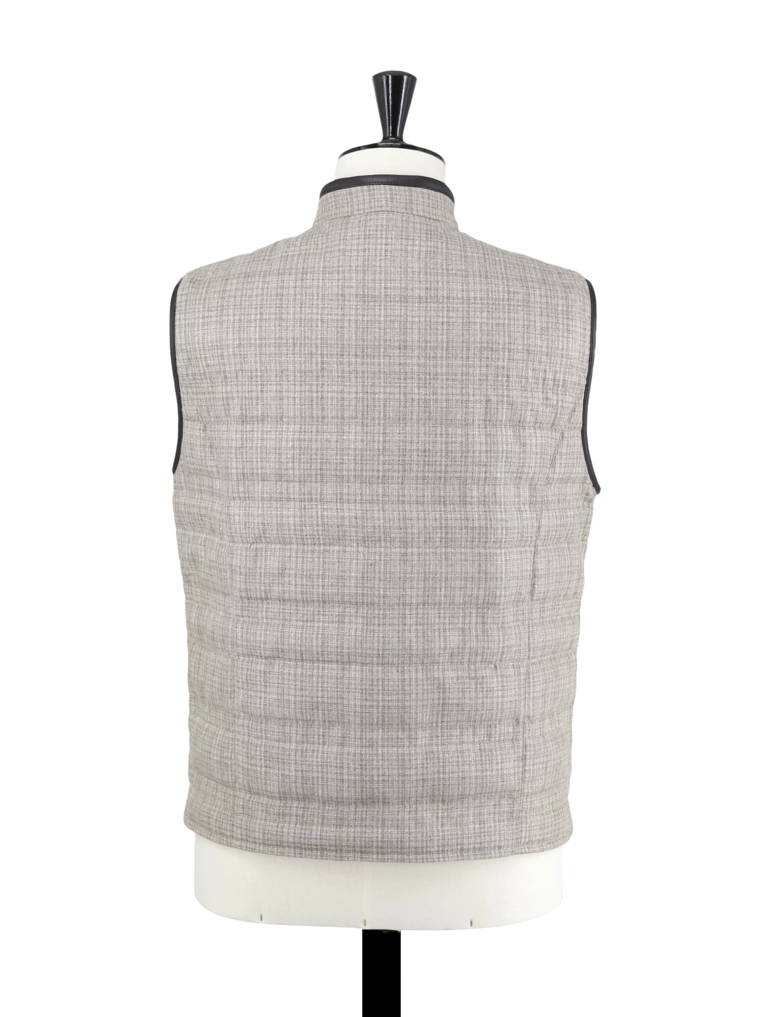Corneliani Light Brown Reversible Silk & Softshell Bodywarmer Vest