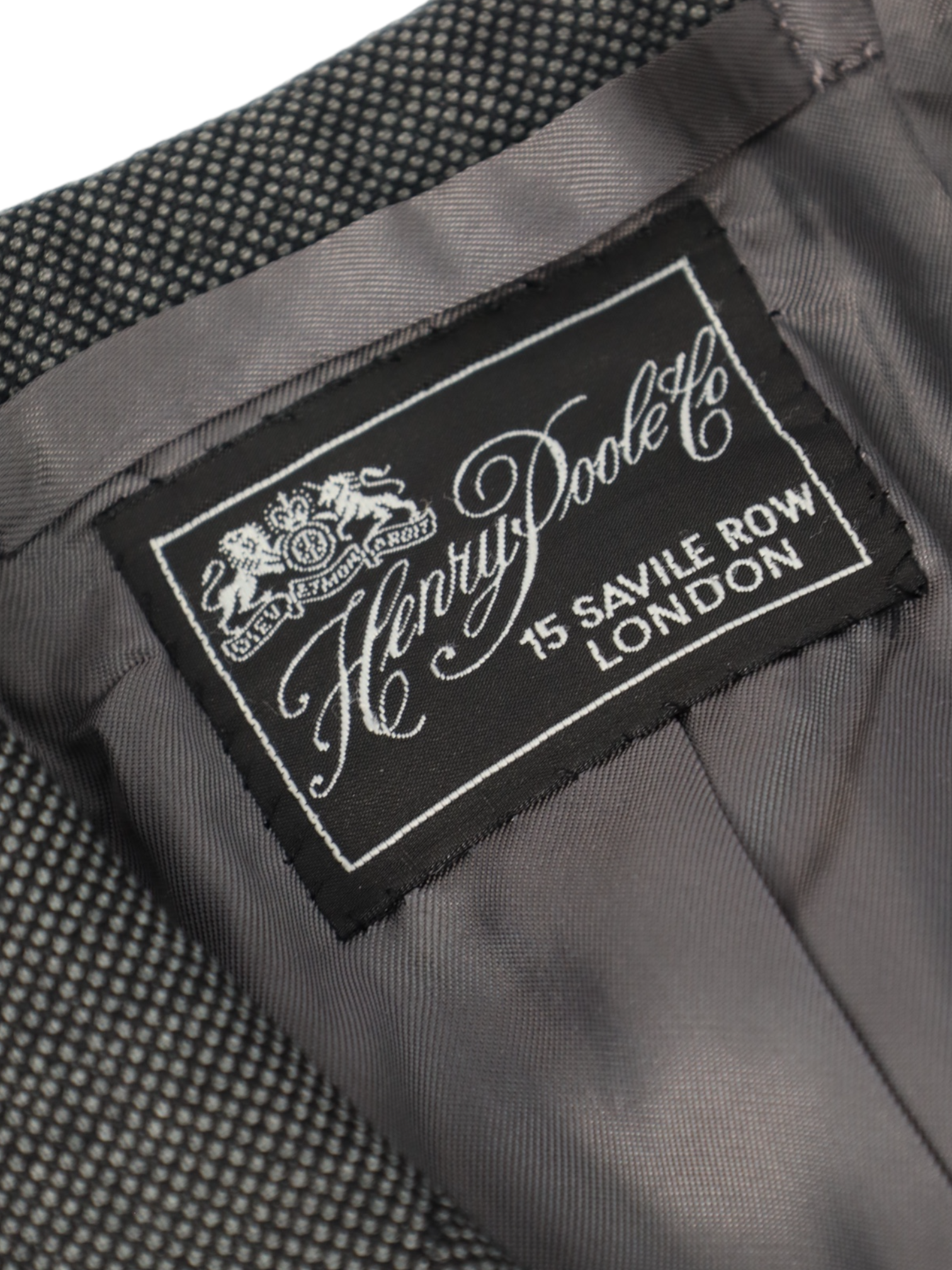 Henry Poole Grey Bespoke Birdseye Suit