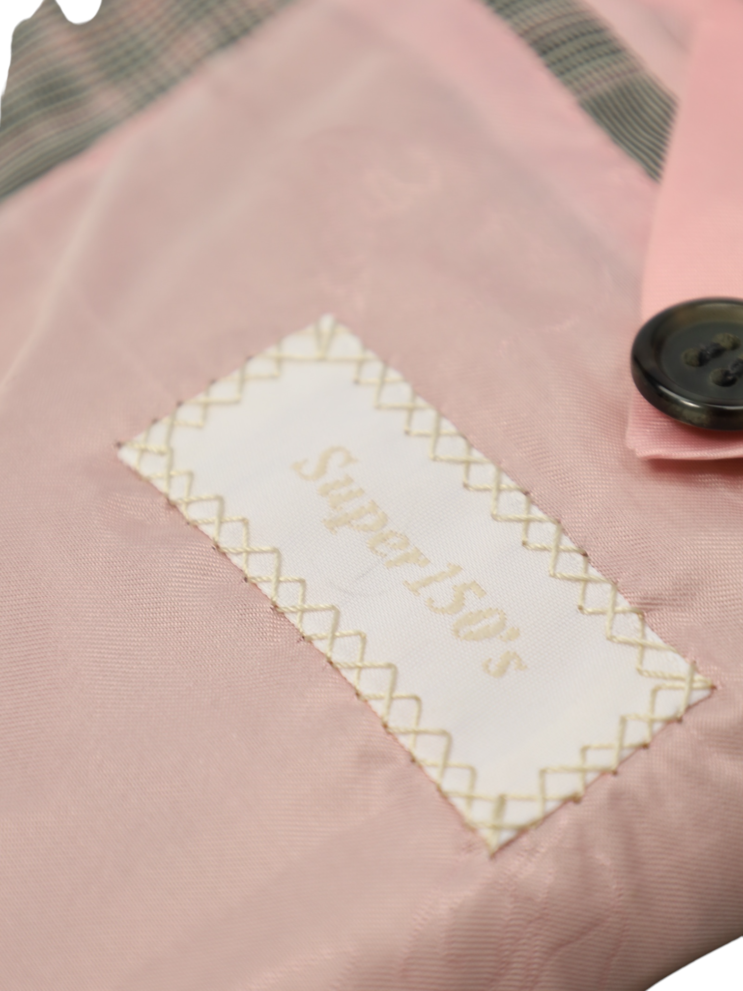 Brioni Light Grey and Pink Super 150's Glenplaid Suit