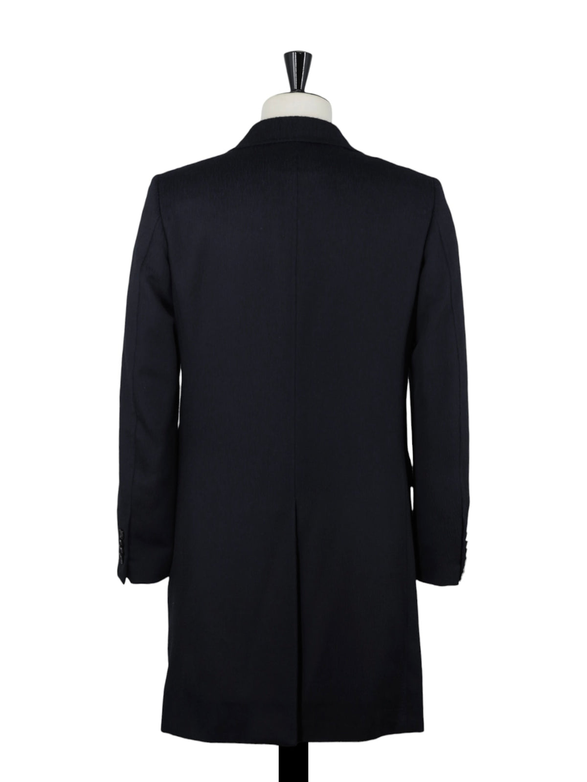 Ermenegildo Zegna Navy Plushy Alpaca & Wool Winter Overcoat