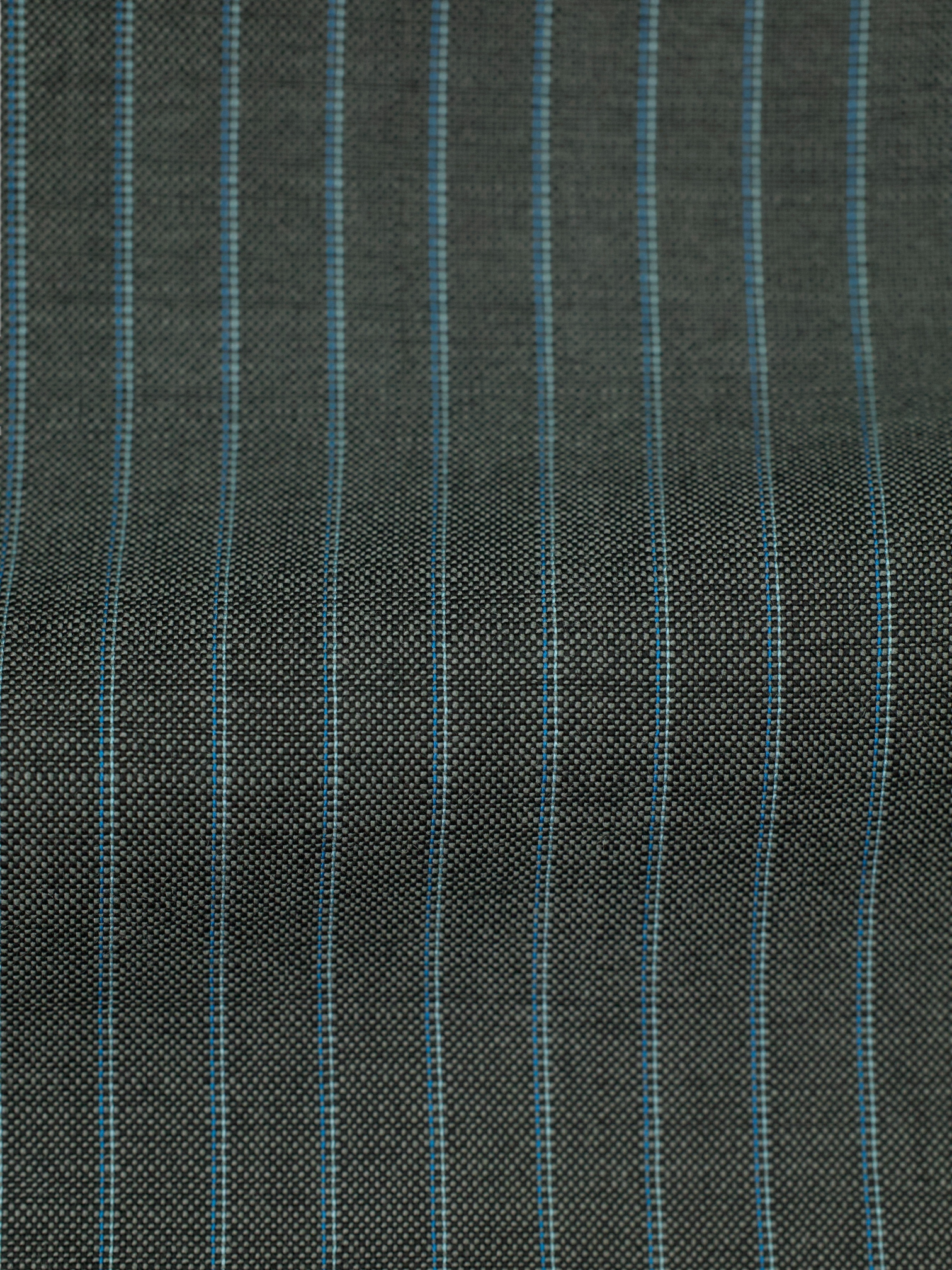 Corneliani Grey & Turquoise Wool & Mohair Pinstripe Suit