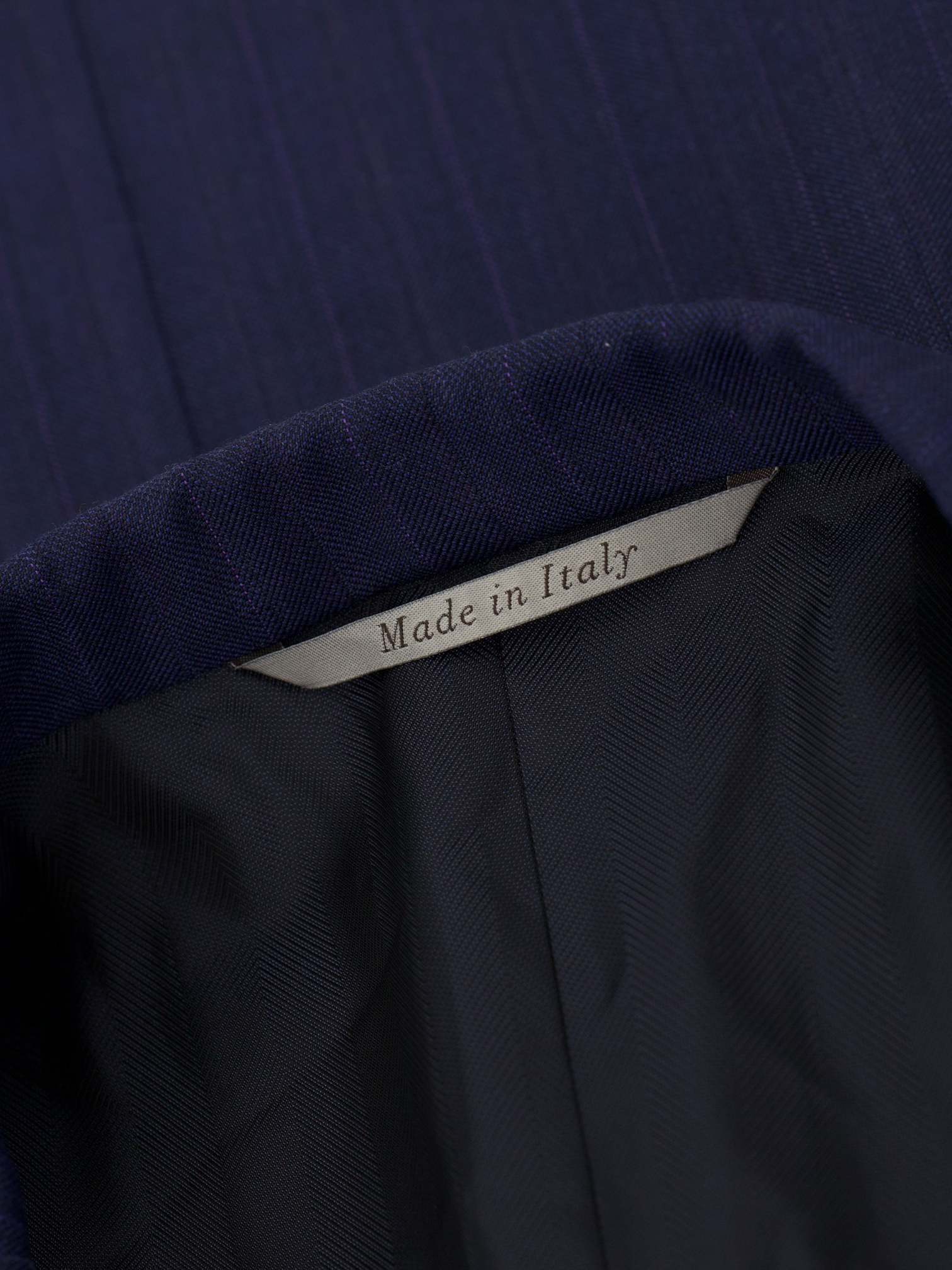 Canali Marine Blue & Pink Super 150's Vintage Stripes Suit