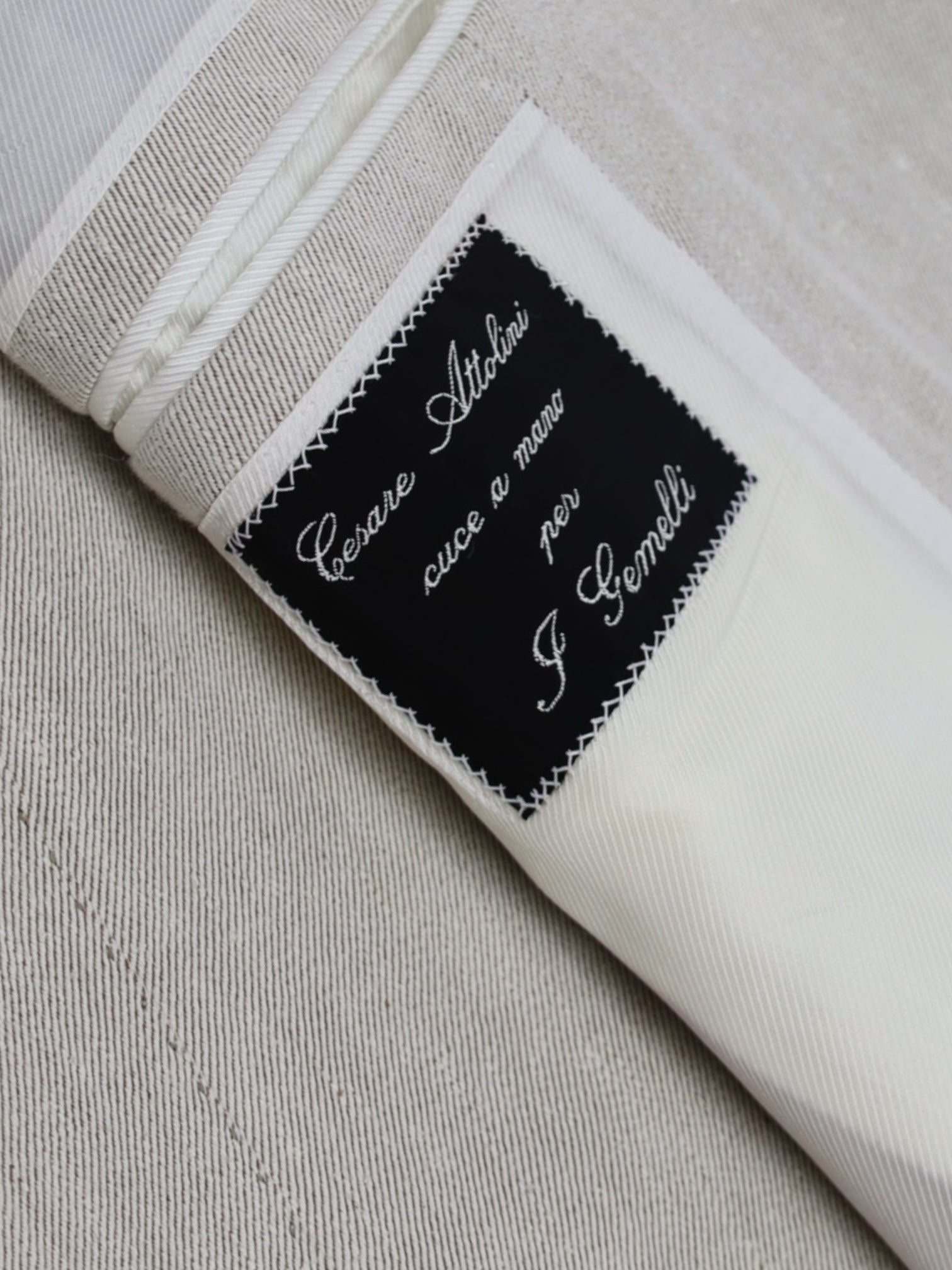 Cesare Attolini Beige Linen Jacket