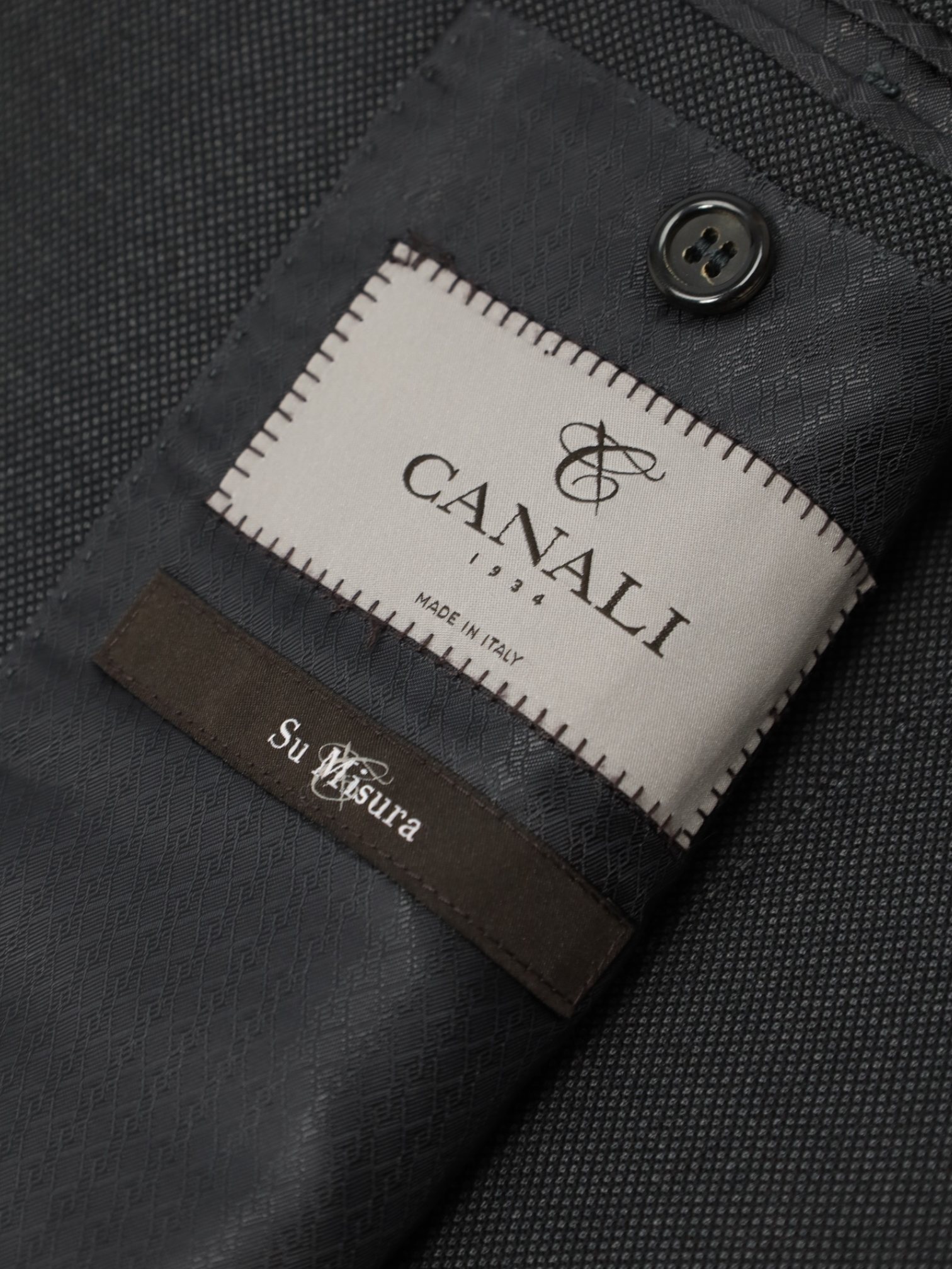 Canali 3-Piece Grey Super 160's Birdseye Suit