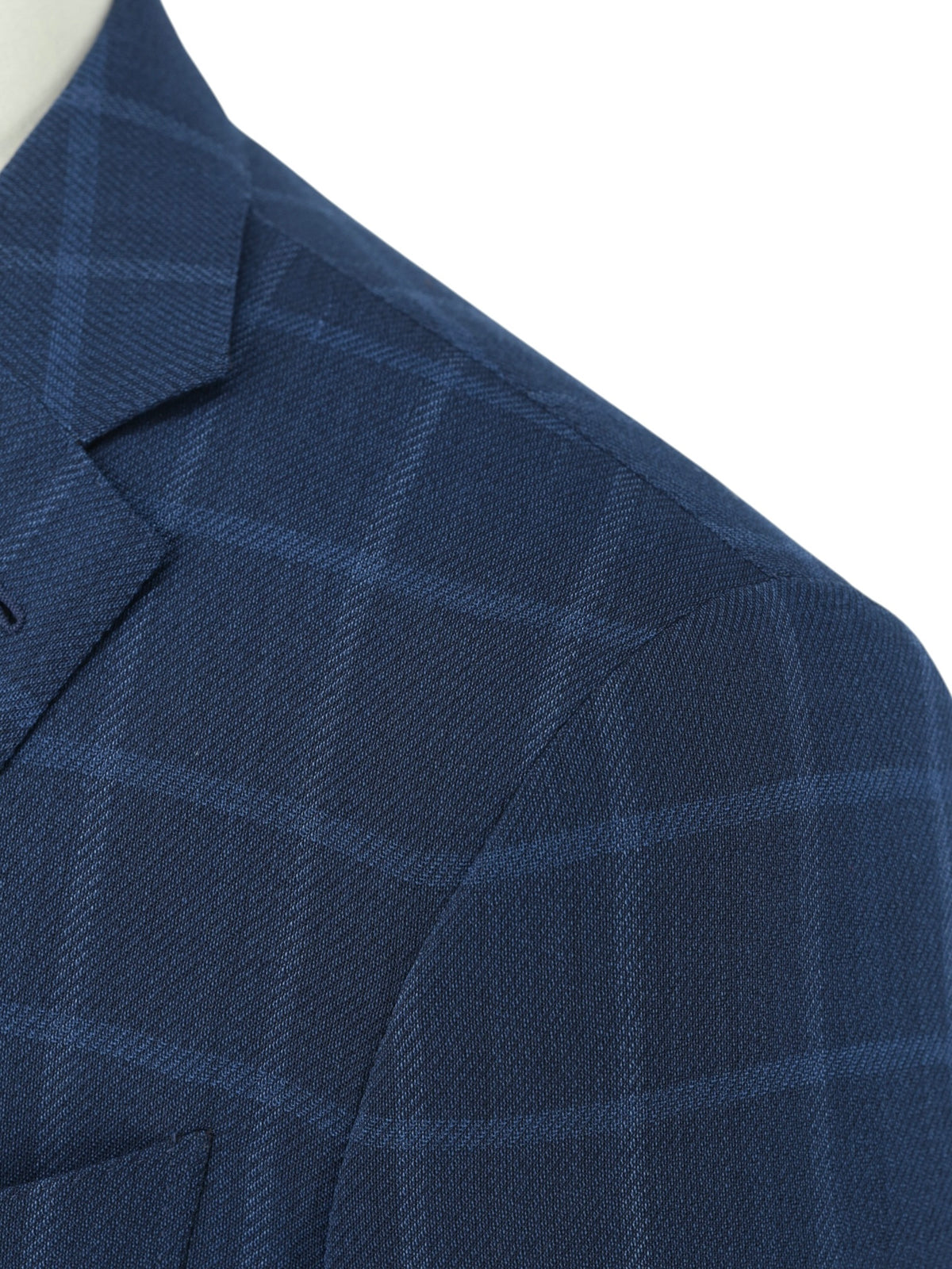Ermenegildo Zegna Royal Blue "High Performance" Wool Windowpane Jacket