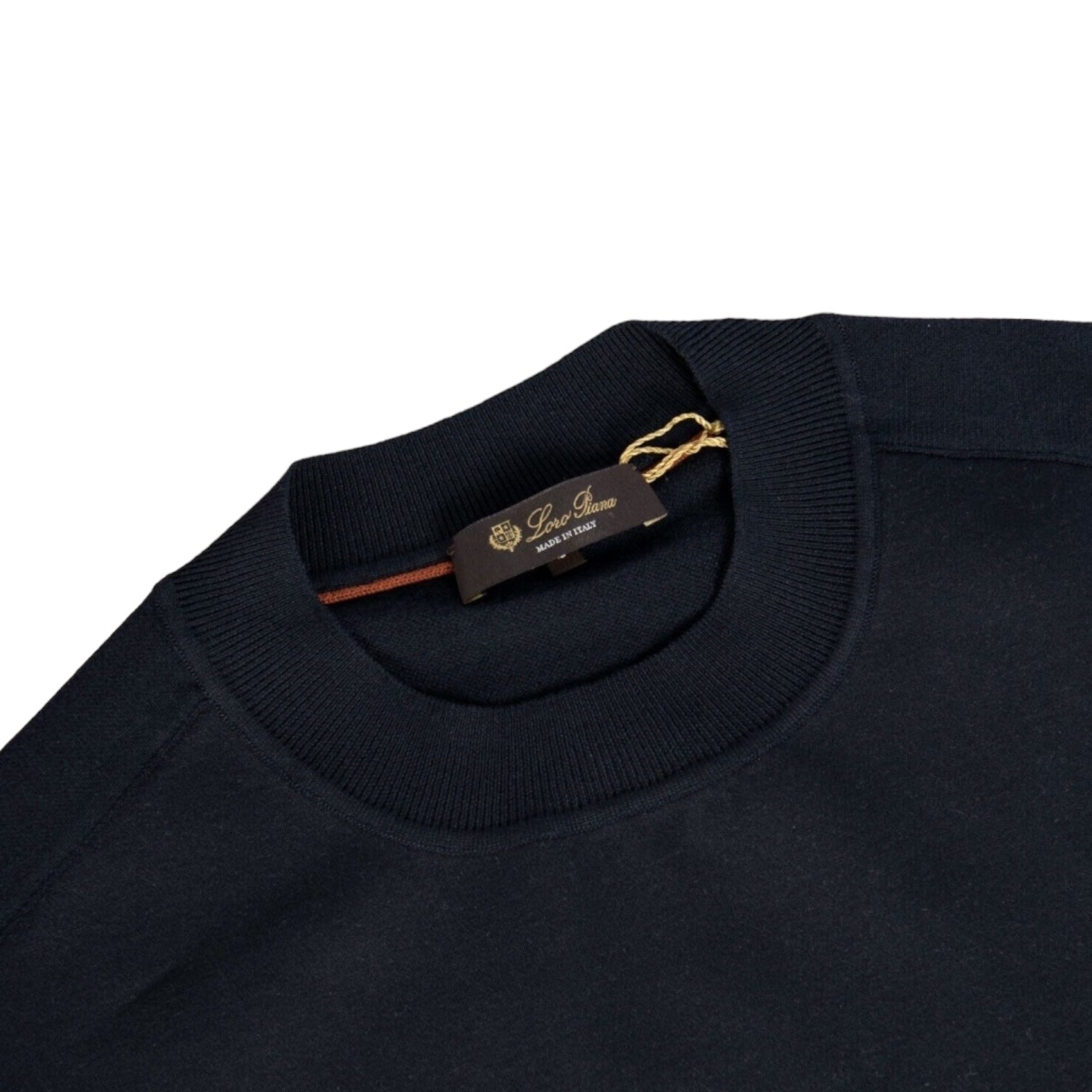 Loro Piana Navy Scuba-Crewneck
