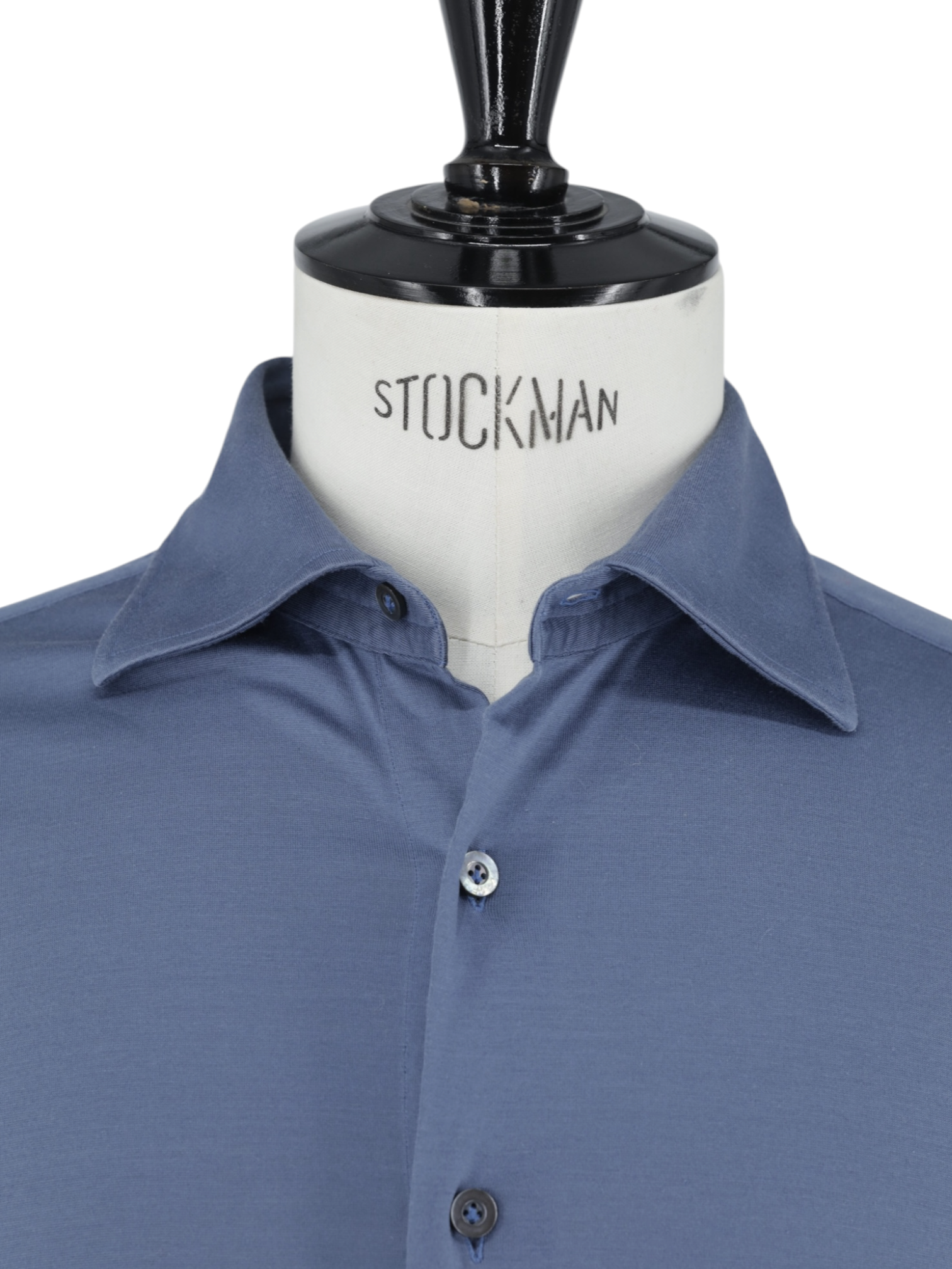 Fray Celestial Blue Mercerized-Cotton Jersey "Gabriel" Shirt