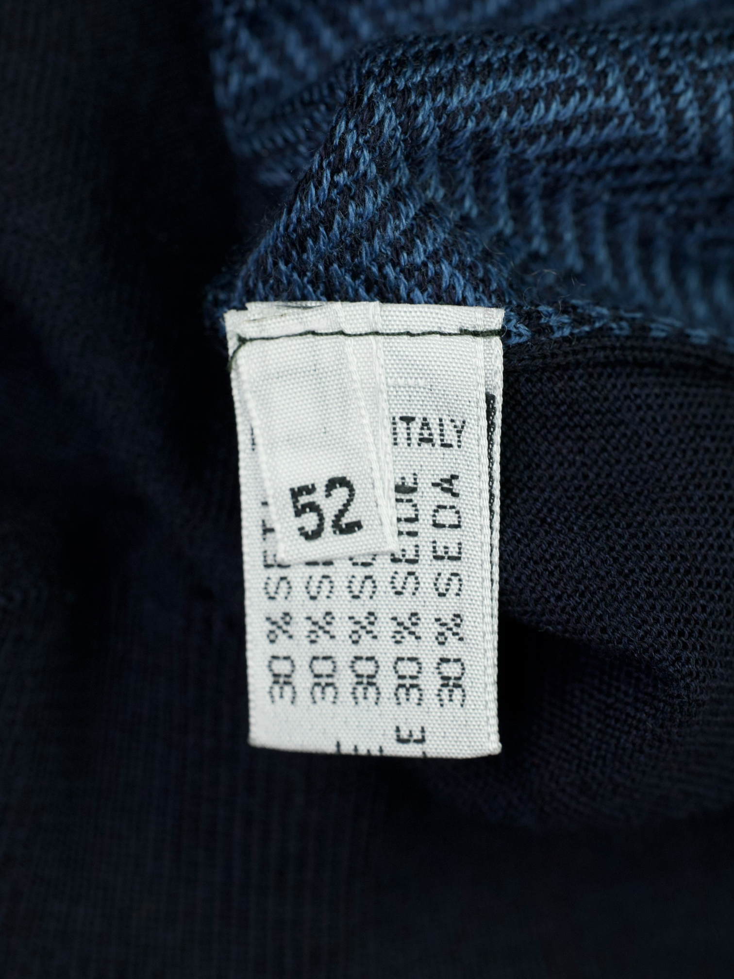 Cesare Attolini Blue Wool & Silk Herringbone V-Neck Sweater