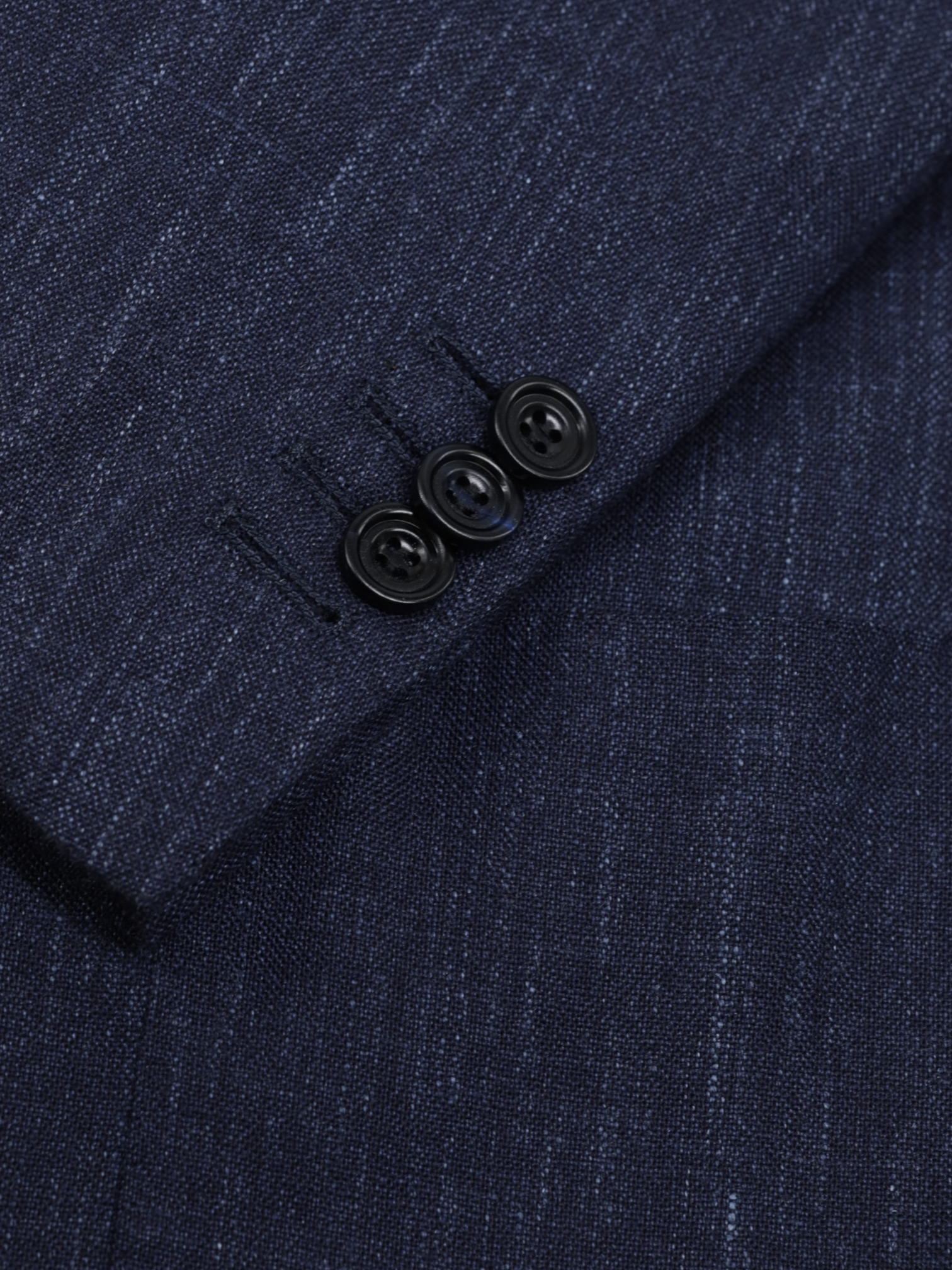 Kiton Denim Blue Cashmere, Linen & Silk Denim-Effect Suit