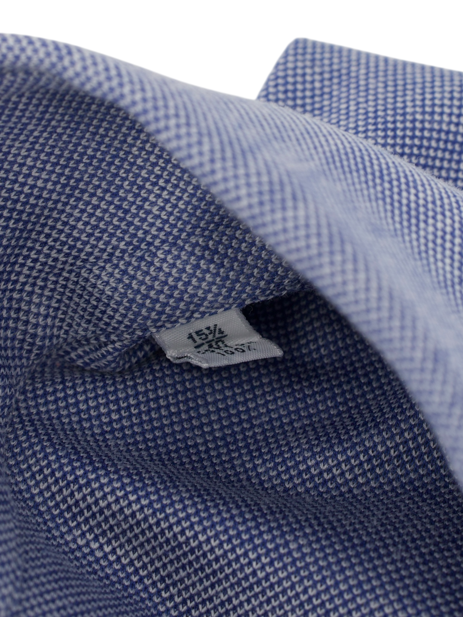 Fray Light Blue Cotton Pique Button-Down Collar Shirt