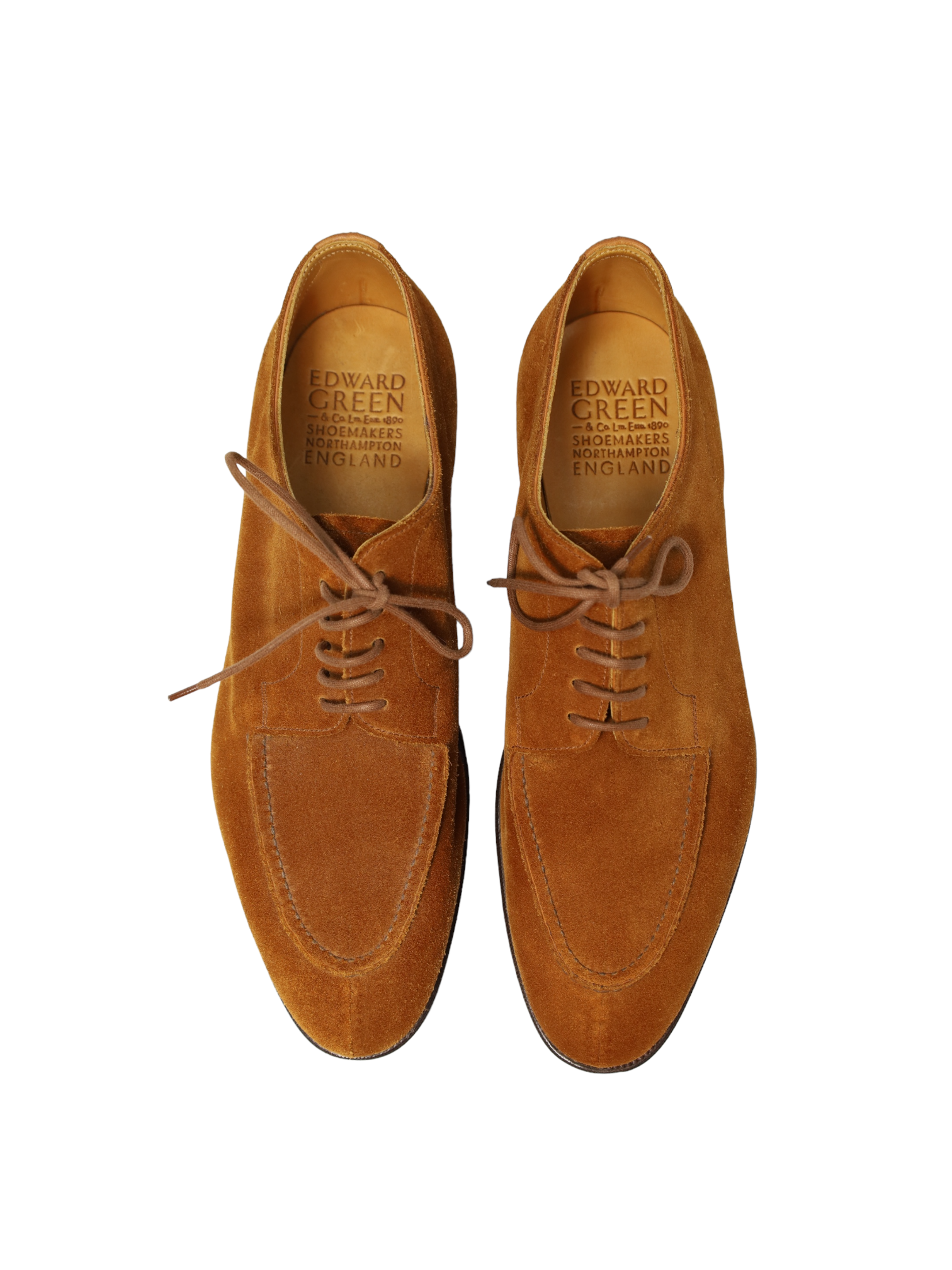 Edward Green Tobacco Suede Unlined Dover Derby
