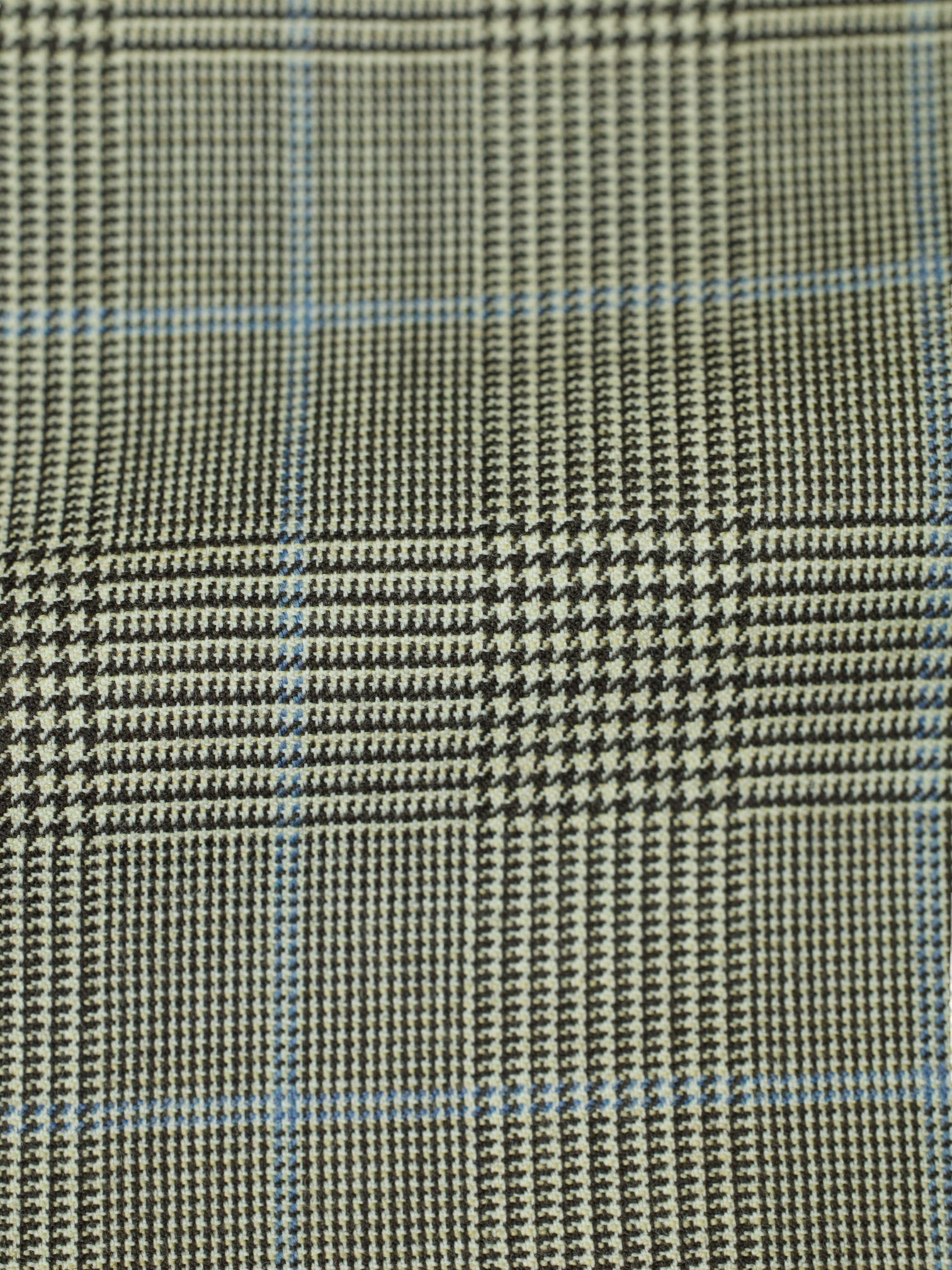 Brioni Light Grey & Light Blue Wool Prince of Wales Nomentano Suit