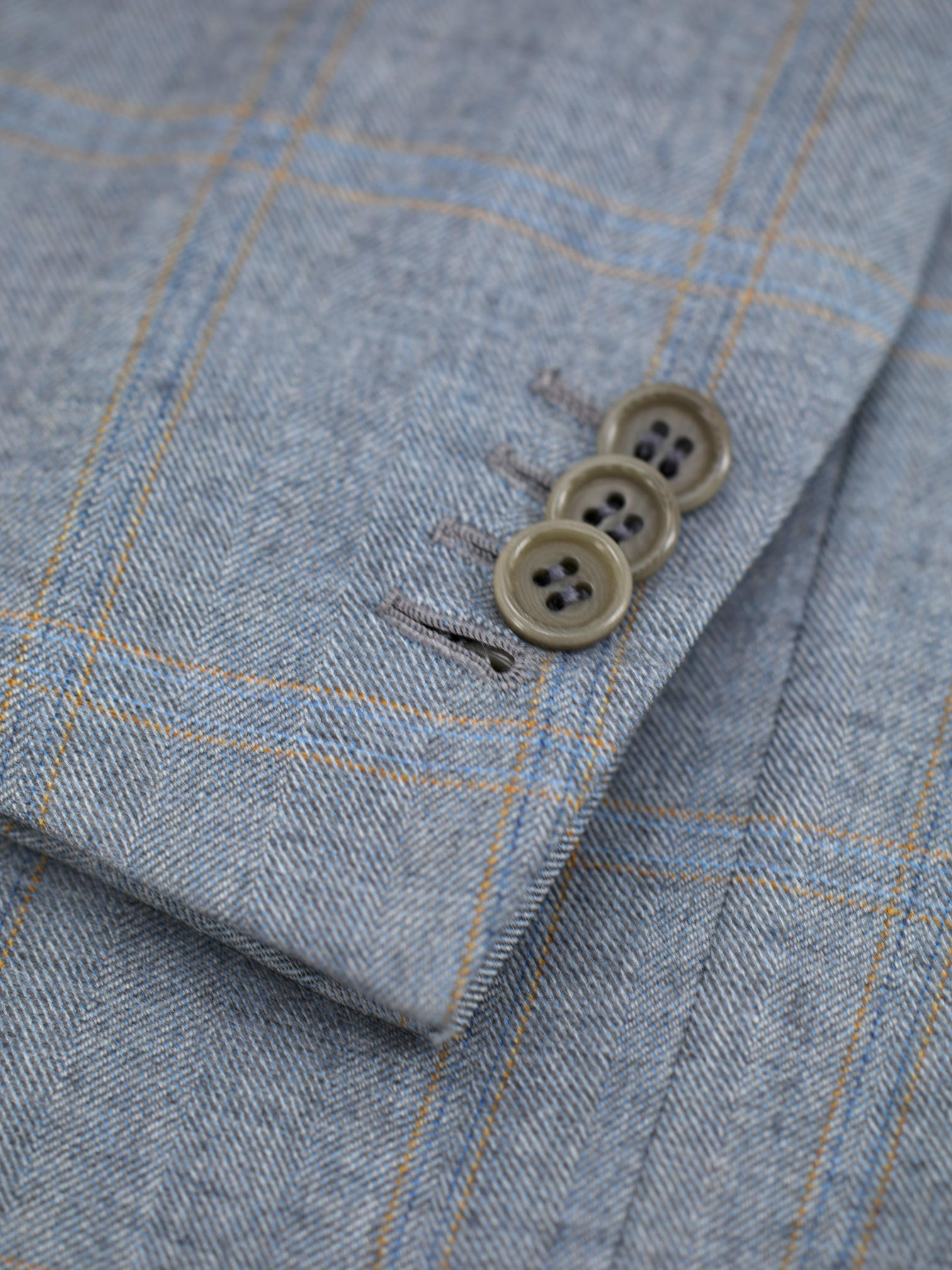 Kiton Grey Pure Cashmere Multicolor Windowpane Jacket