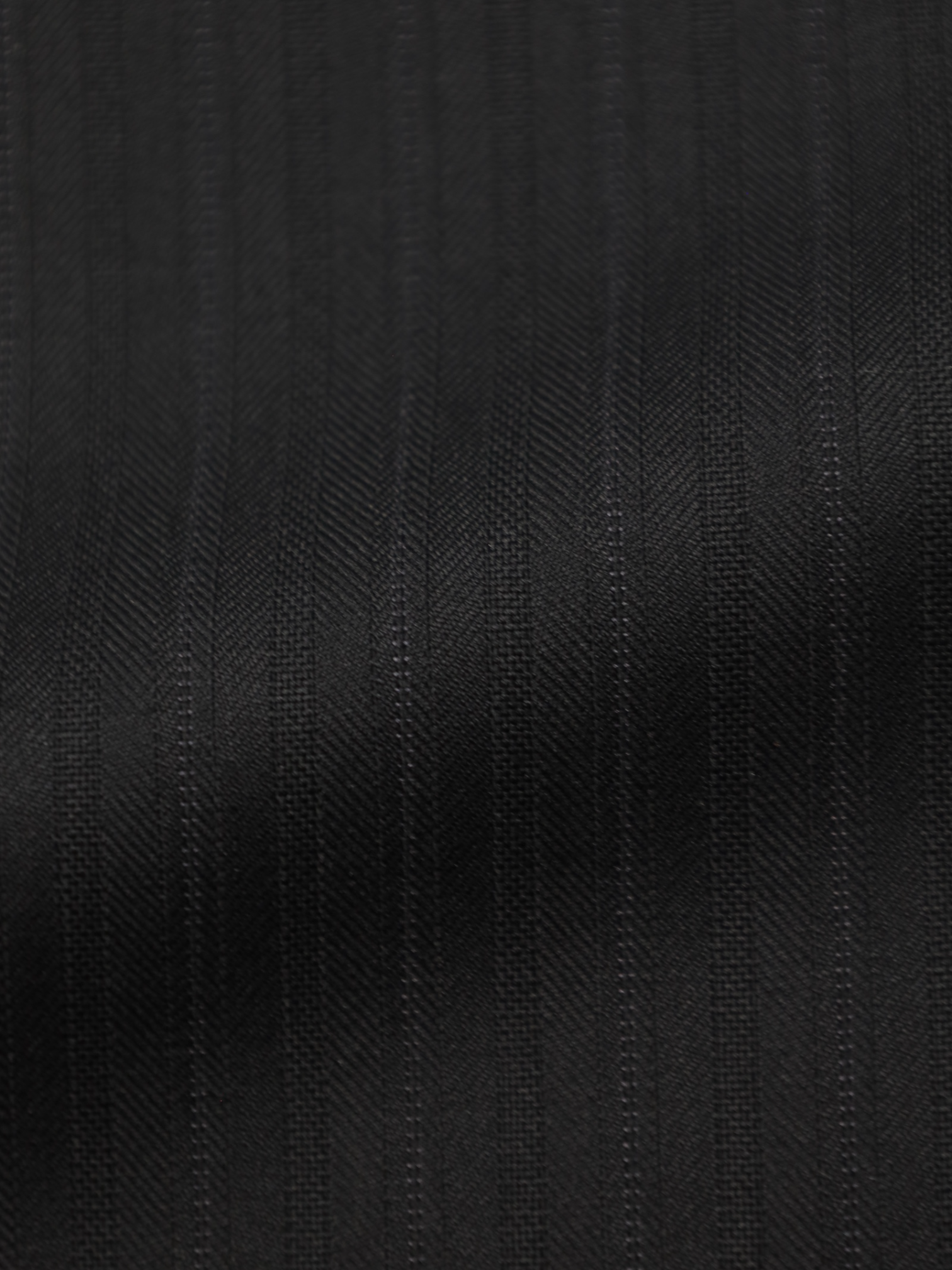 Brioni Black 3-Piece Shadow-Stripe Suit