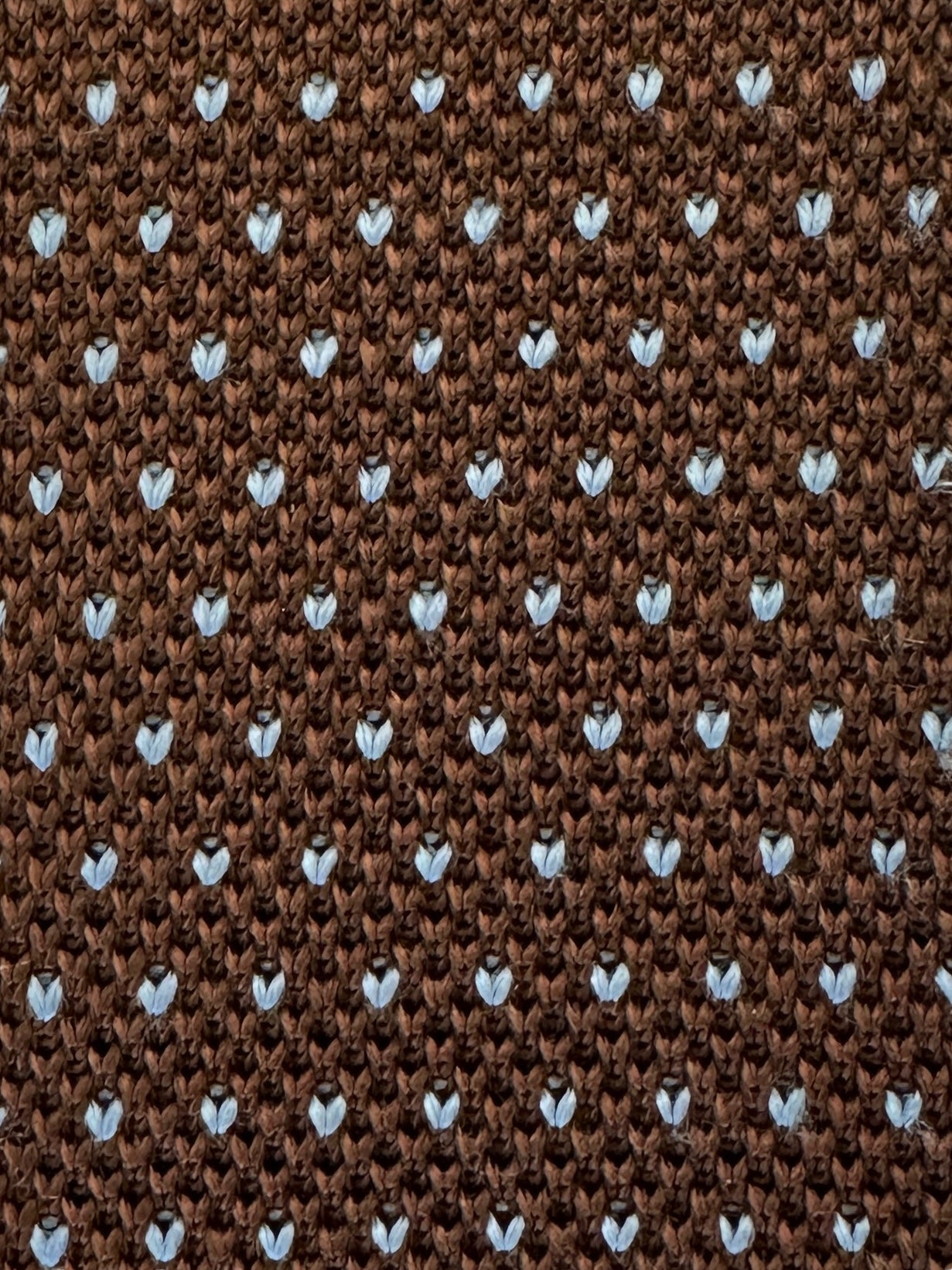 Kiton Brown Silk Knitted Tie