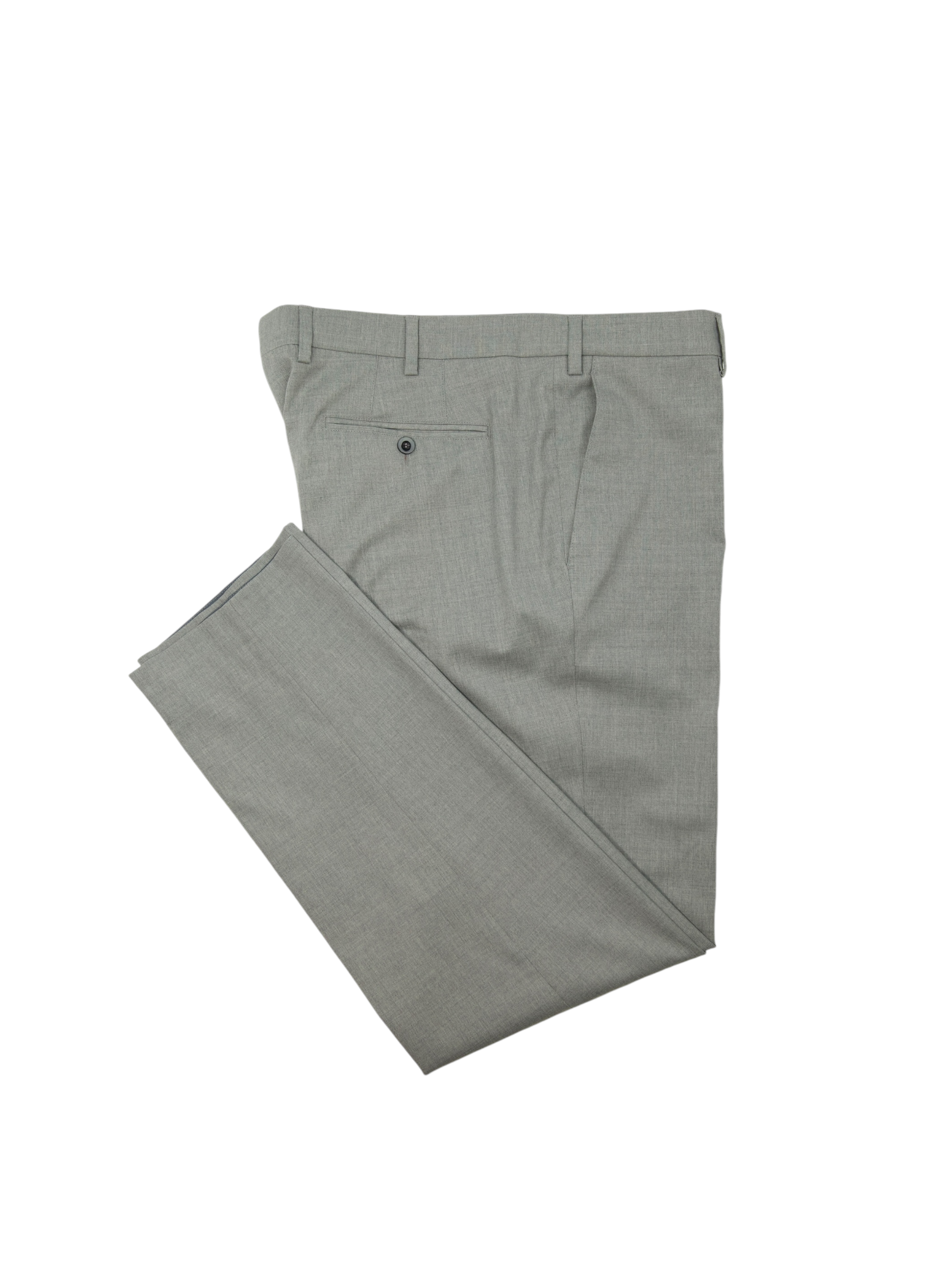 Loro Piana Light Grey Wool & Elastane Twill Trousers