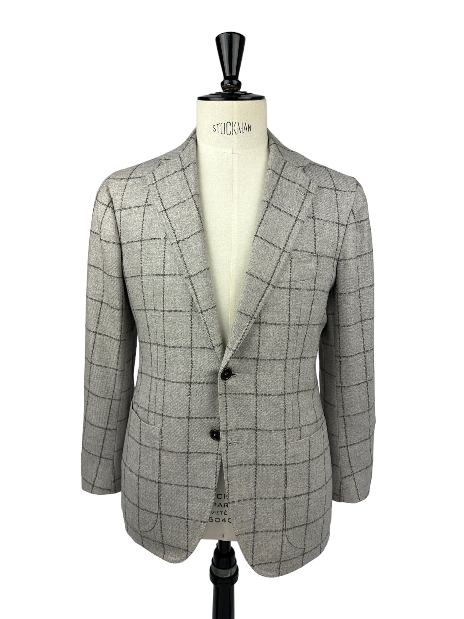 Orazio Luciano Taupe Windowpane Jacket