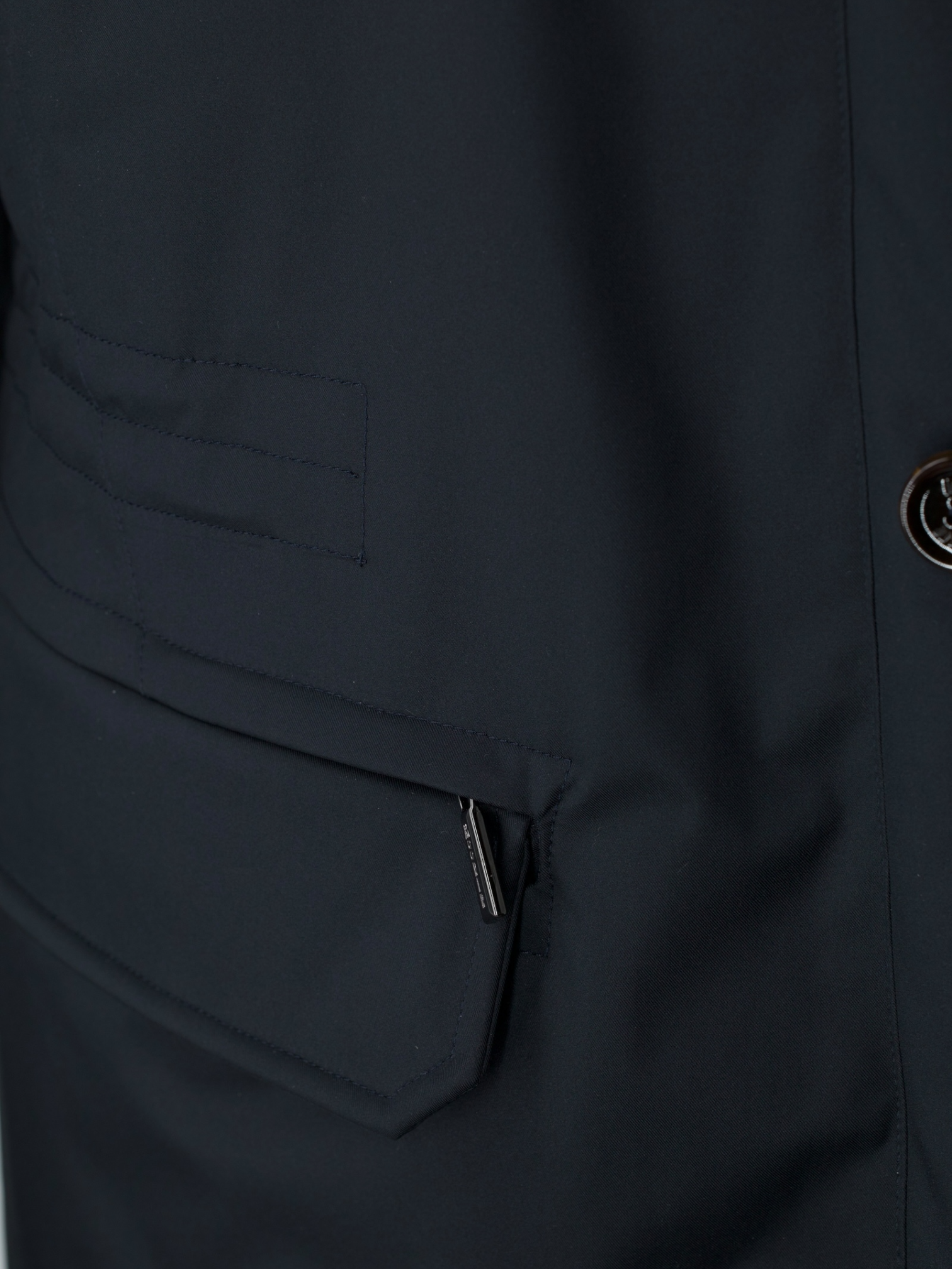 MooRER Navy Aqua-Proof Bernier Field-Jacket