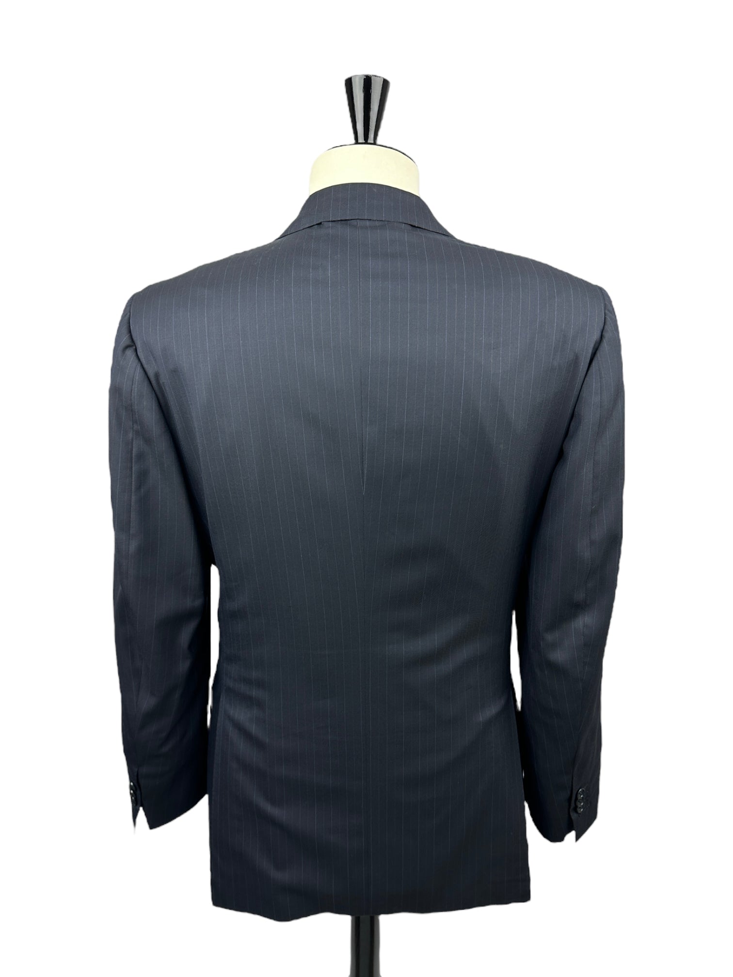 Kiton Navy Super 180's Pinstripe Suit