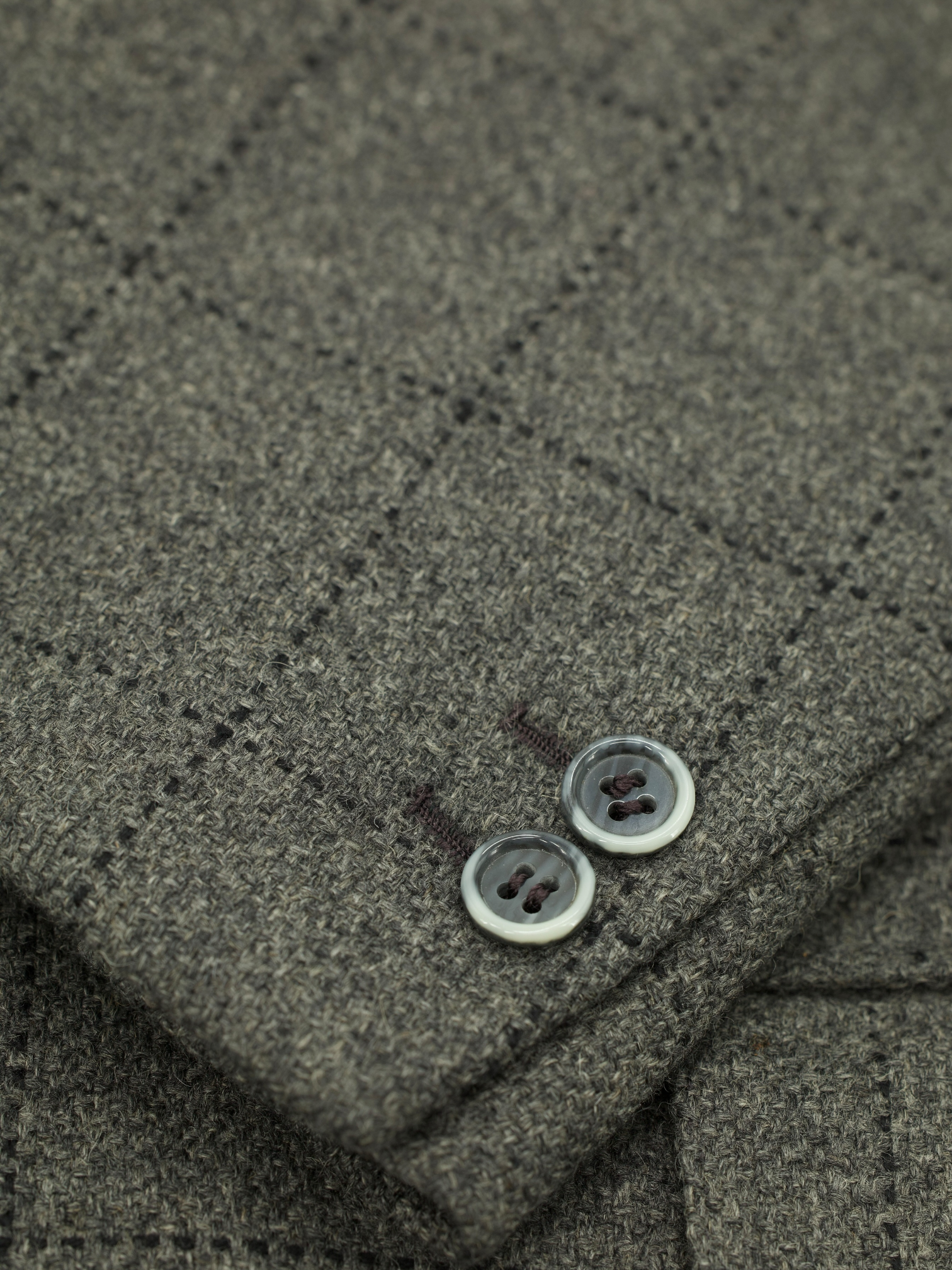 Brioni Vintage Sage Grey Pure Camel Windowpane Traiano Jacket