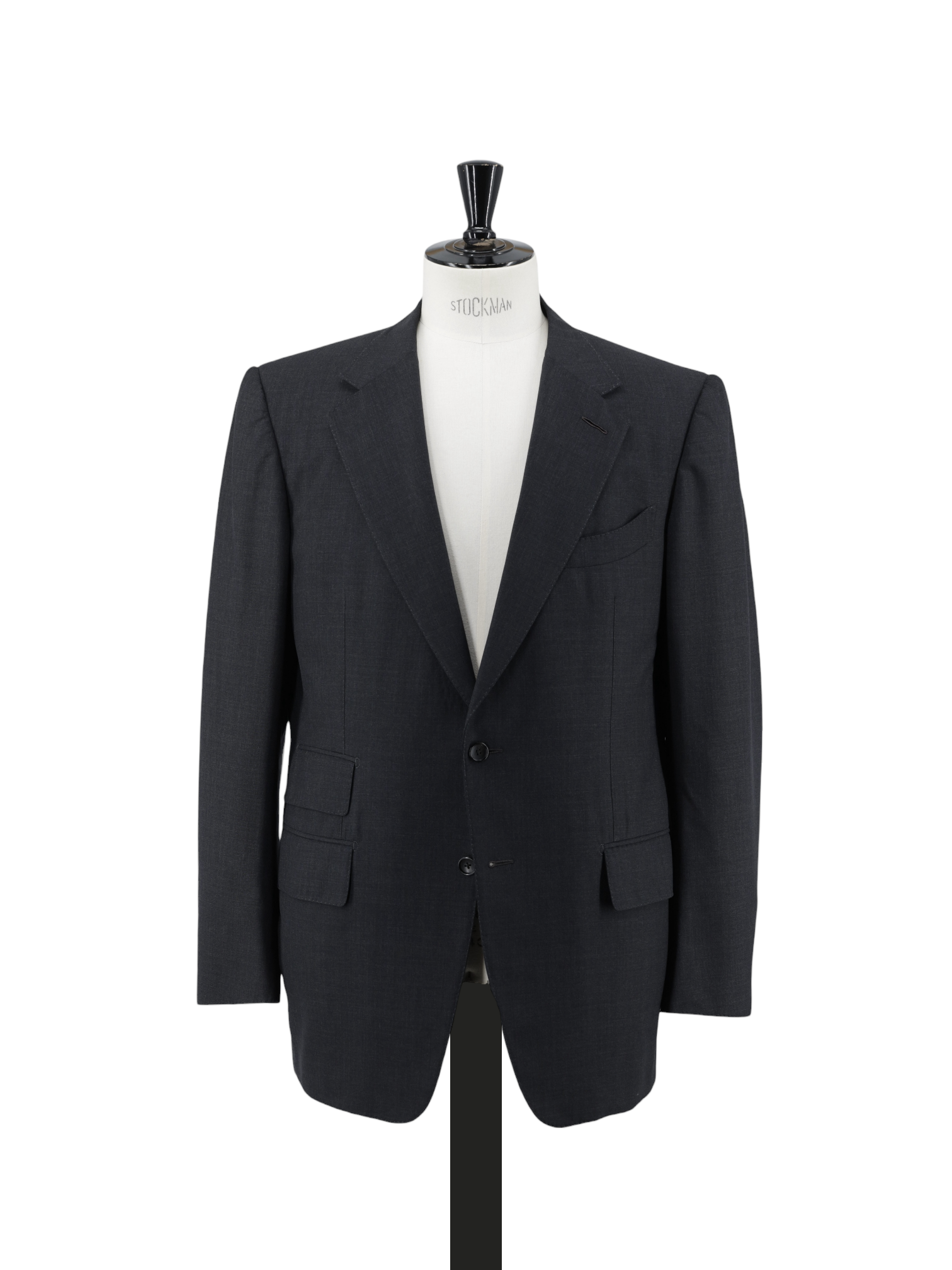Tom Ford Anthracite Cool-Wool Plain Windsor Suit