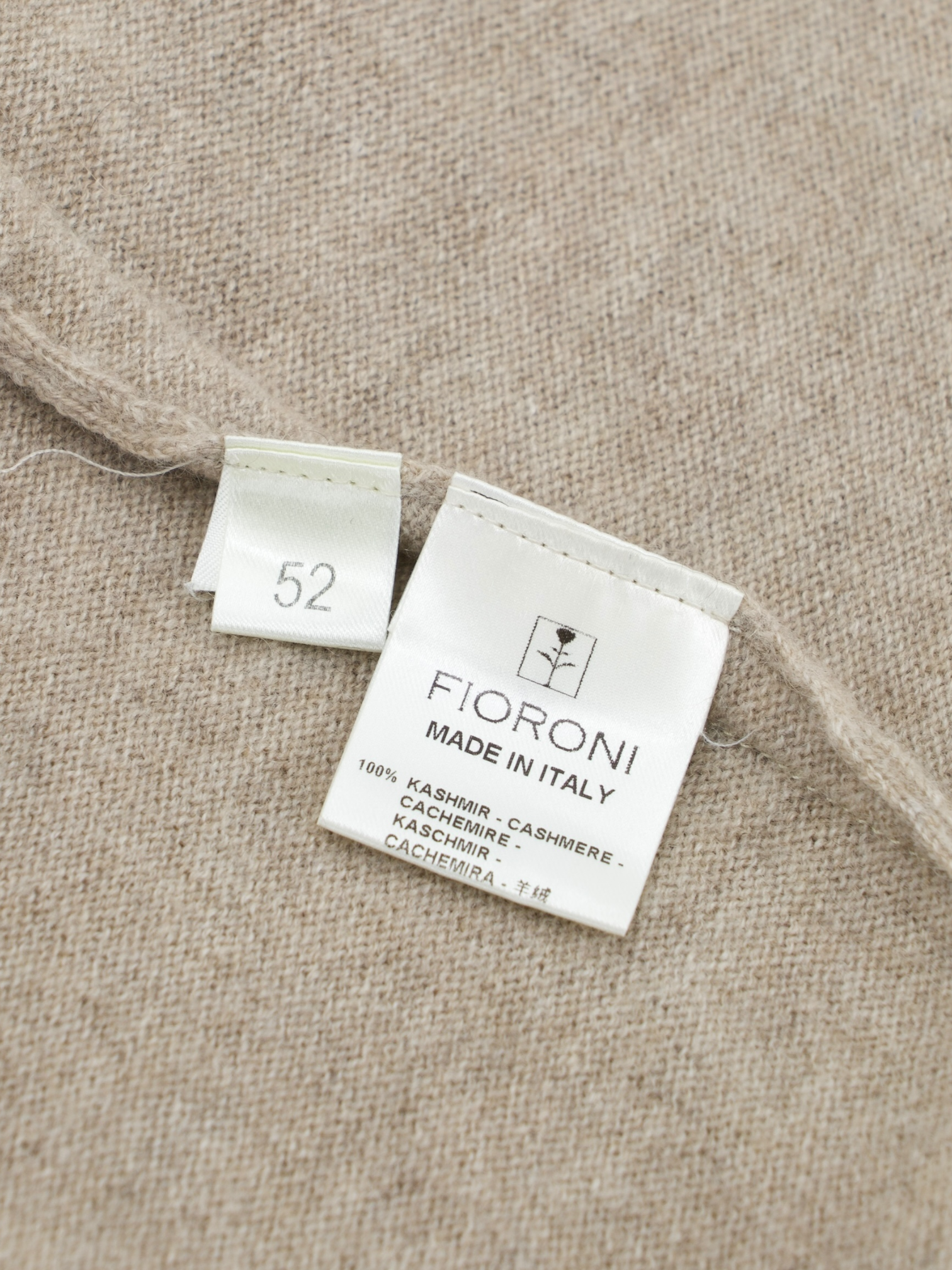 Fioroni Light Brown Pure Plushy-Cashmere Overshirt