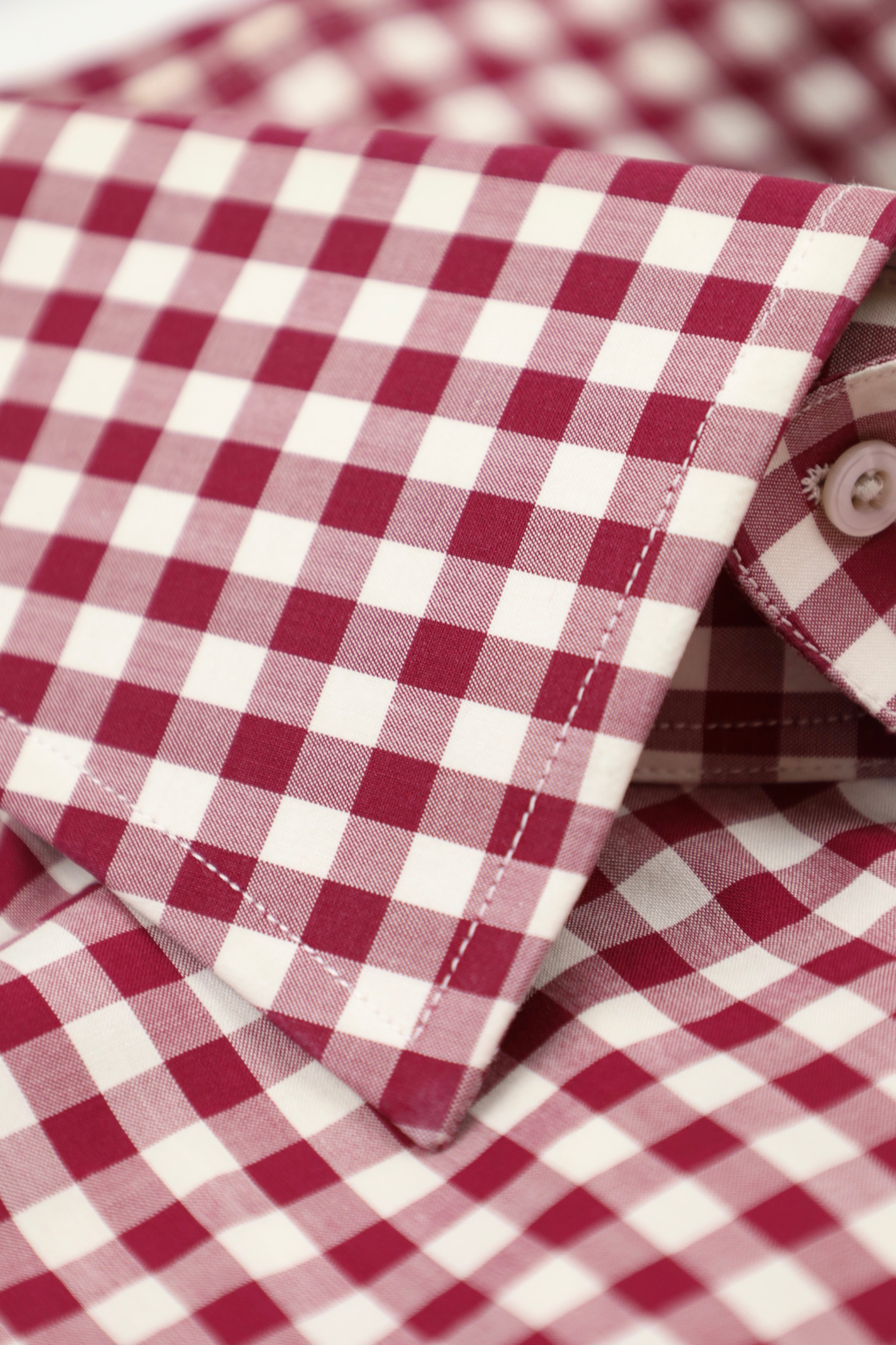 Tom Ford Red Gingham Check Shirt