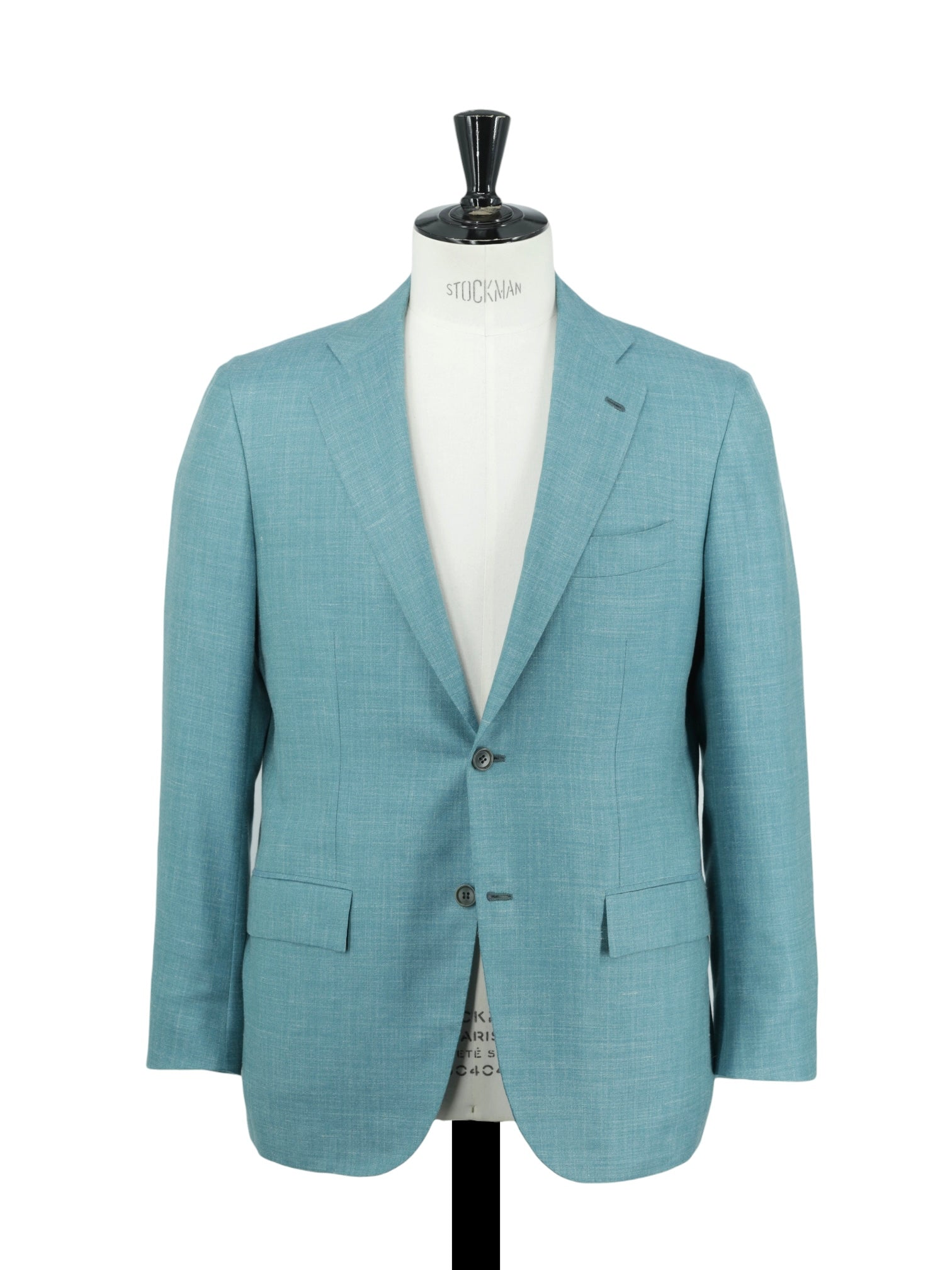Kiton Turquoise Cashmere, Silk & Linen Mélange Summer Jacket