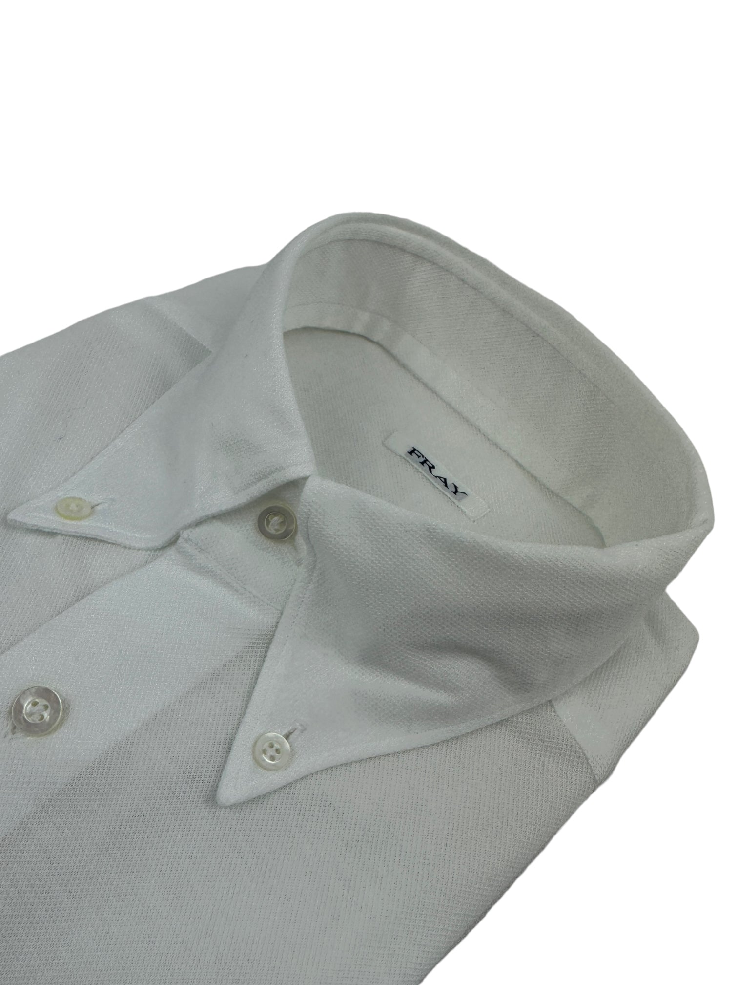 Fray White Piqué Jersey Shirt